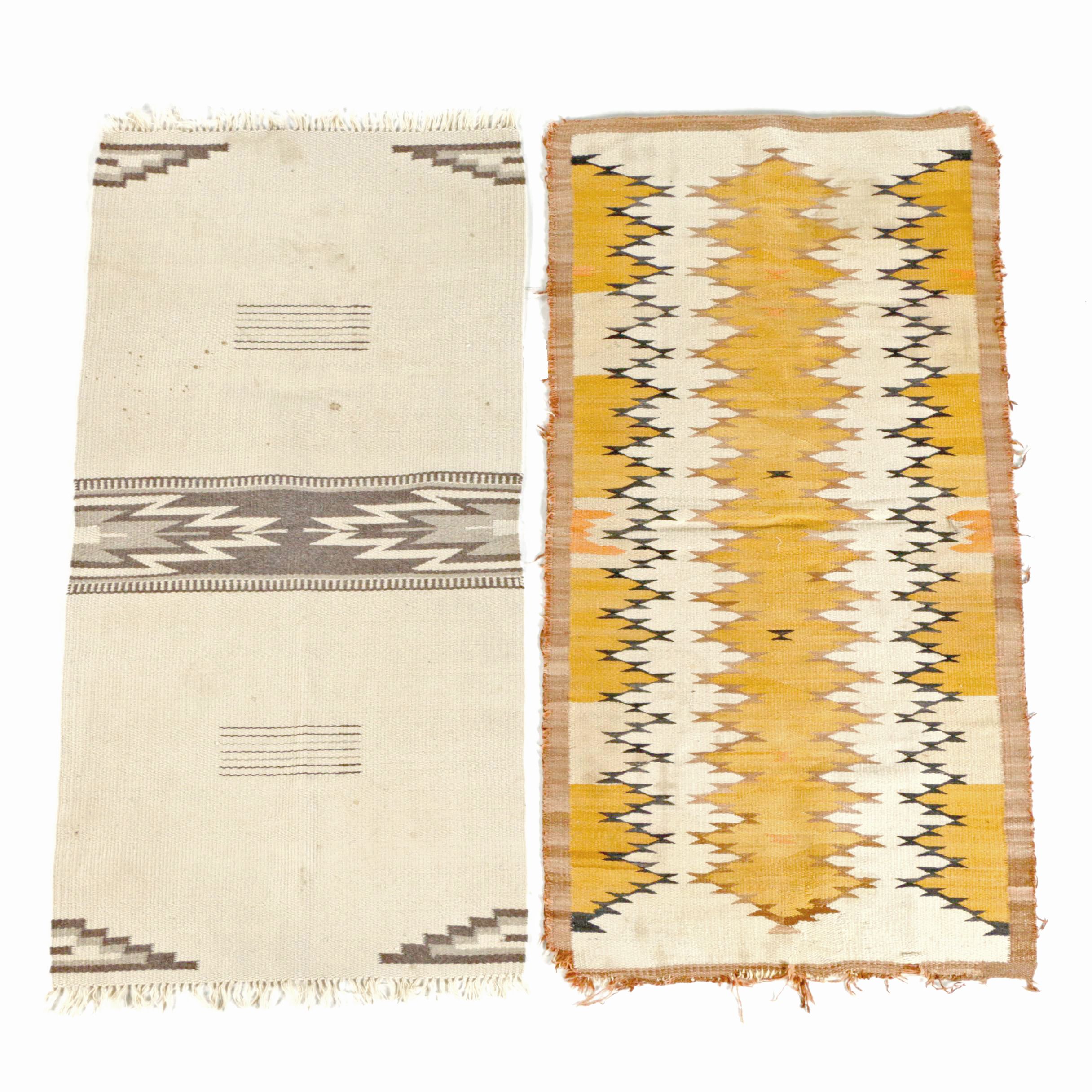 Vintage Handwoven Native American and Mexican Wool Double Saddle