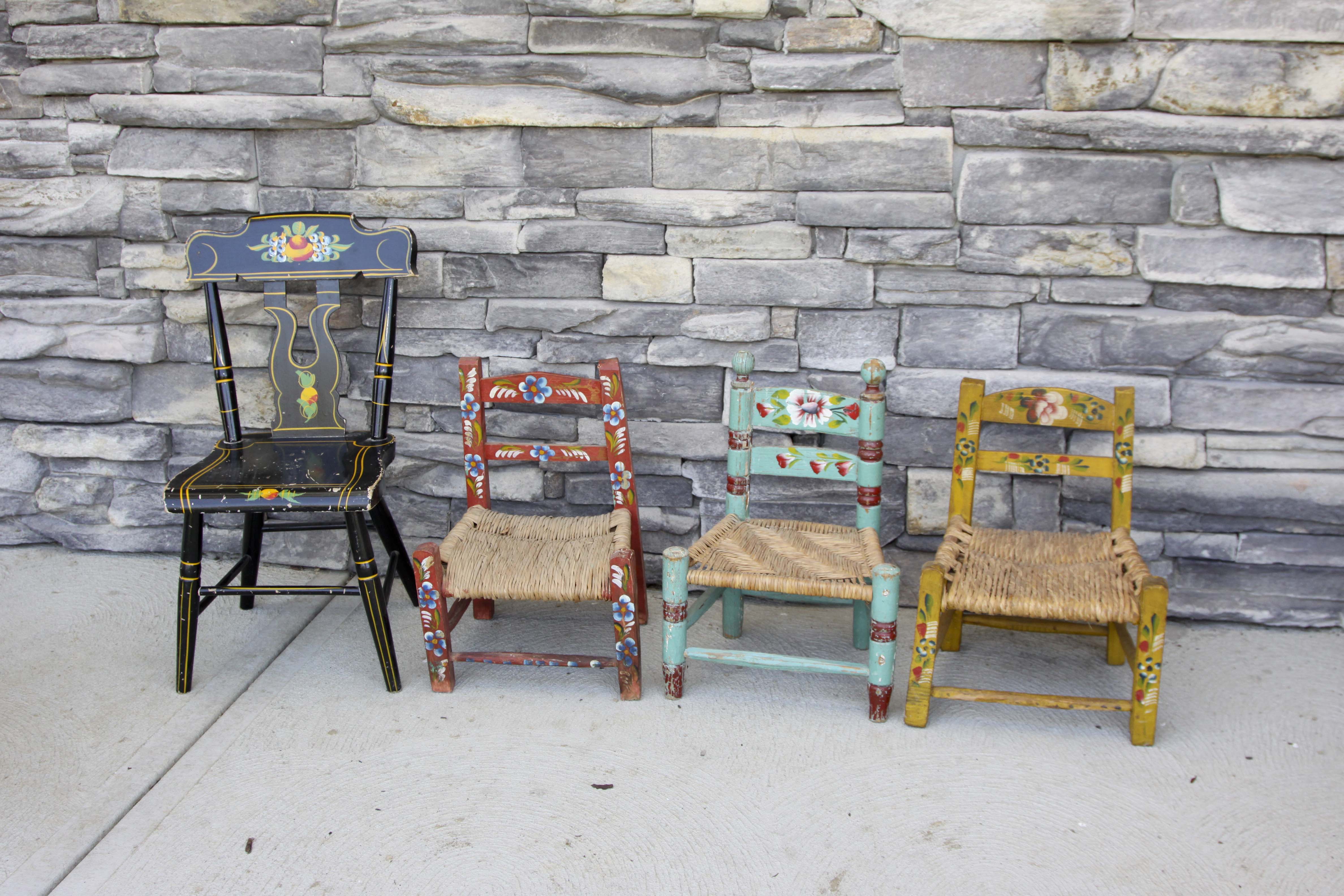 painted childrens chairs