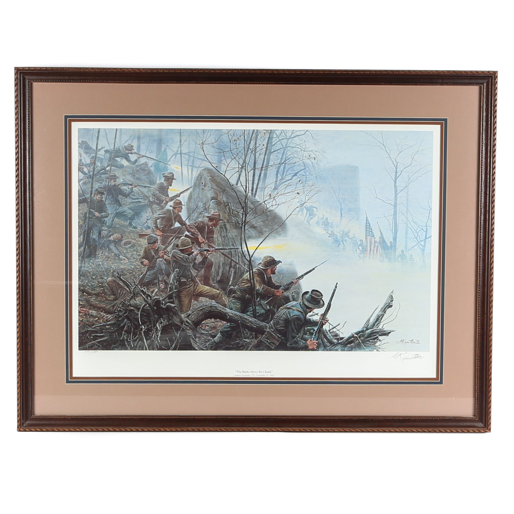 Mort Kunstler Signed Limited Ed Offset Lithograph The Battle