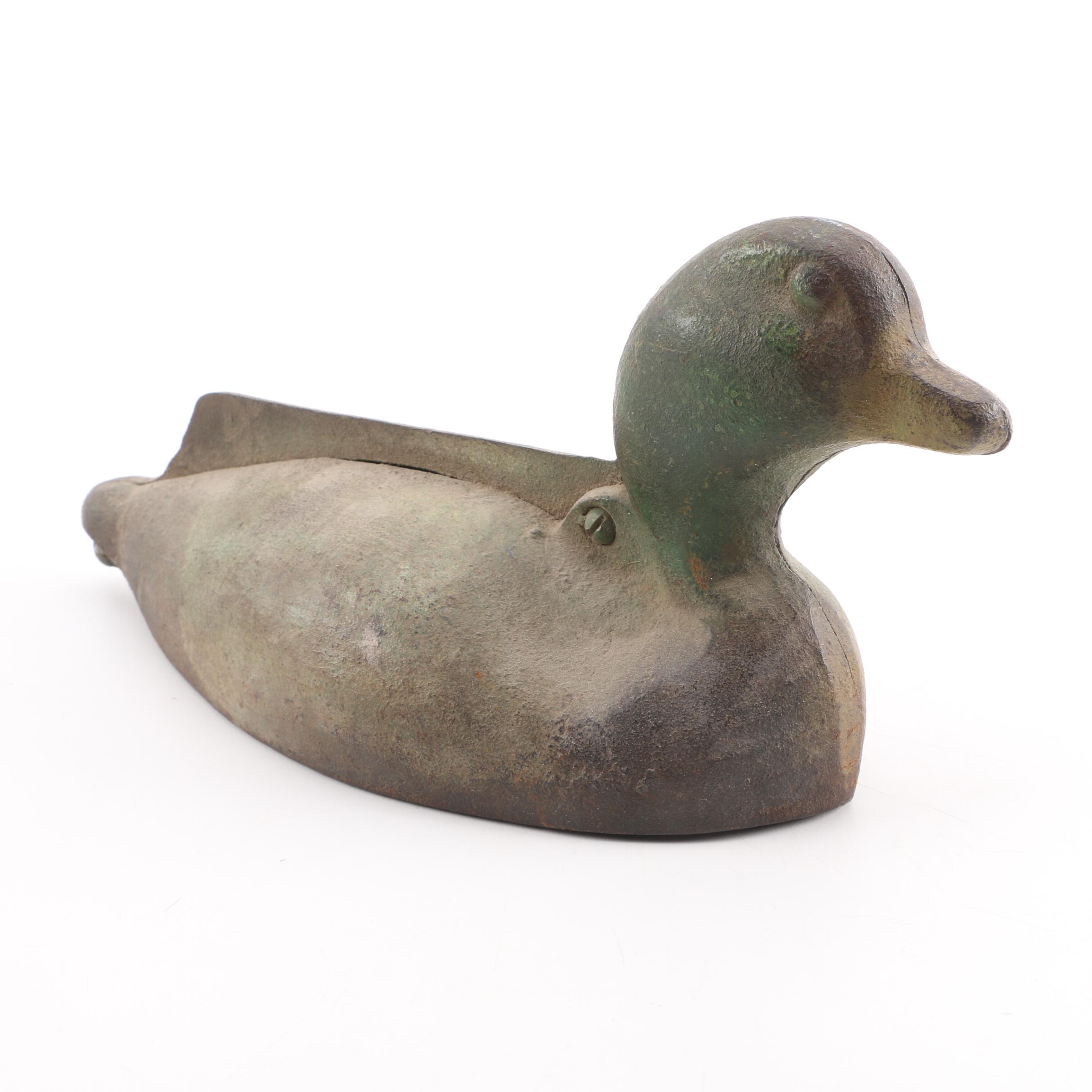 Antique Cast Iron Duck Boot Scraper Antique Poster