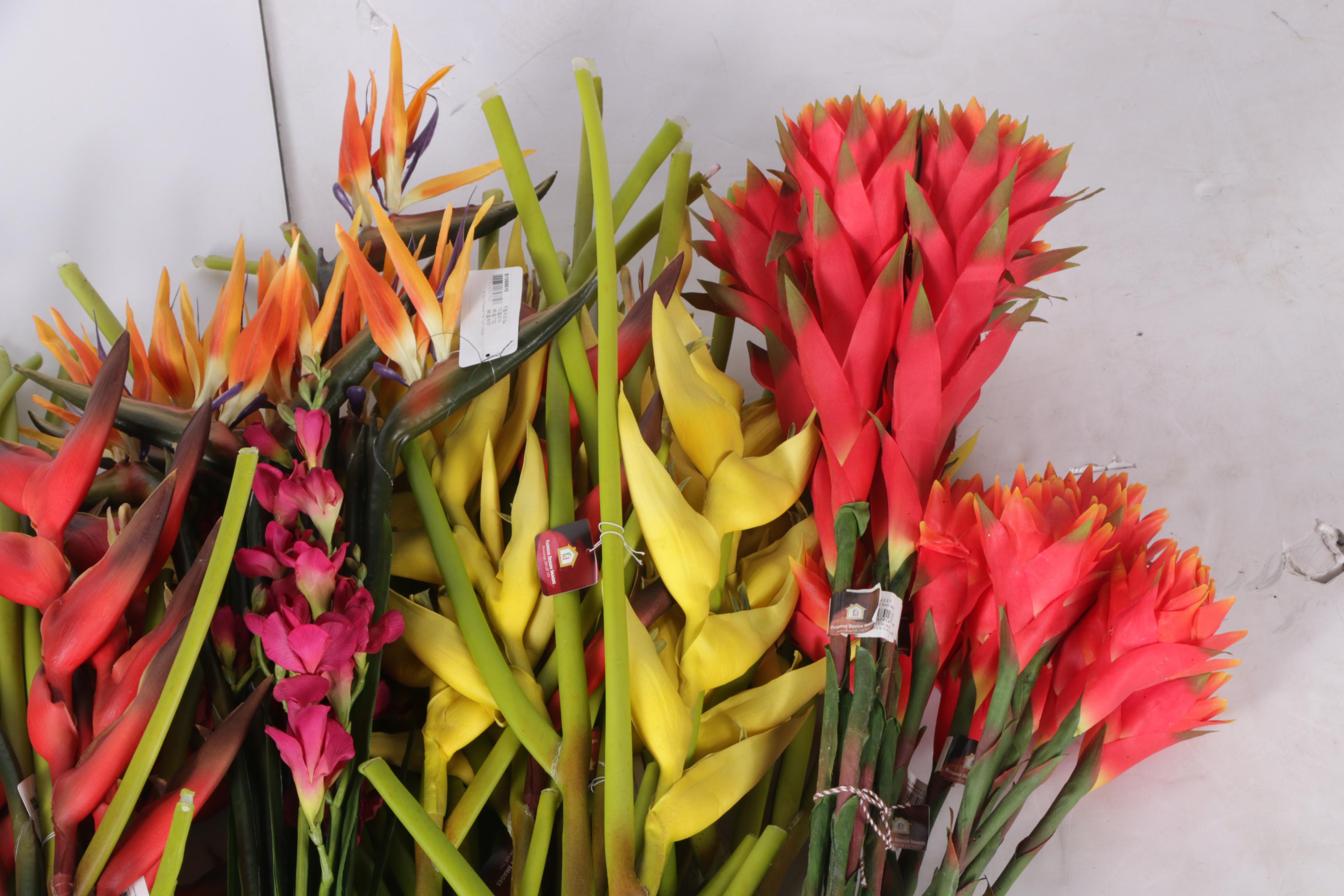 Bouquets of Faux Tropical Plants EBTH