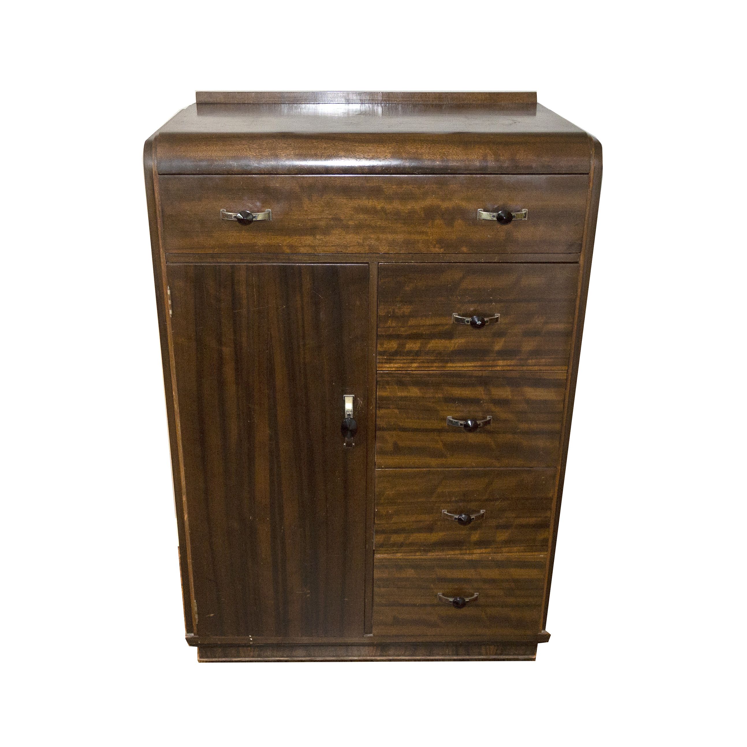 Art Deco Mahogany Chest Of Drawers By Williamsport Ebth