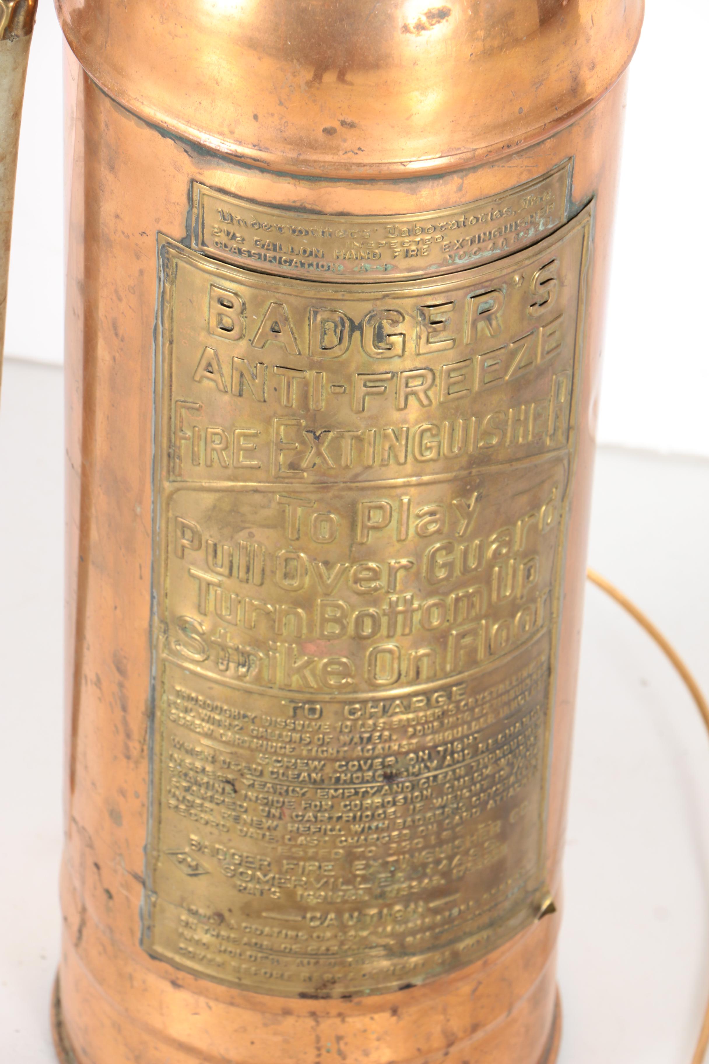 Vintage Fire Extinguisher Table Lamp EBTH