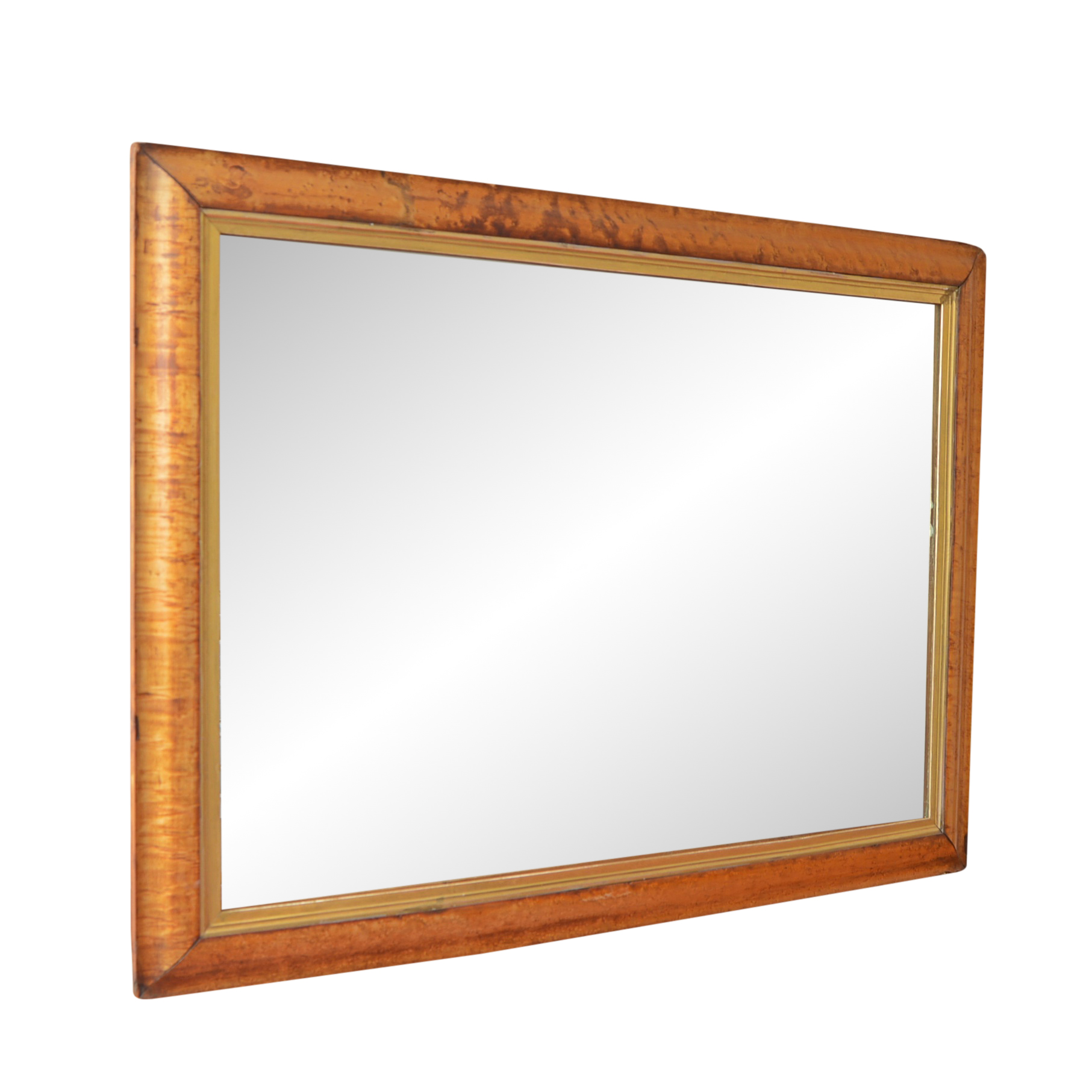 Antique Tiger Maple Wall Mirror | EBTH