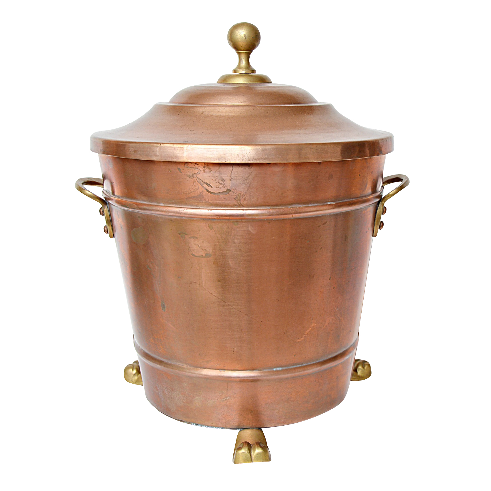 vintage copper ice bucket