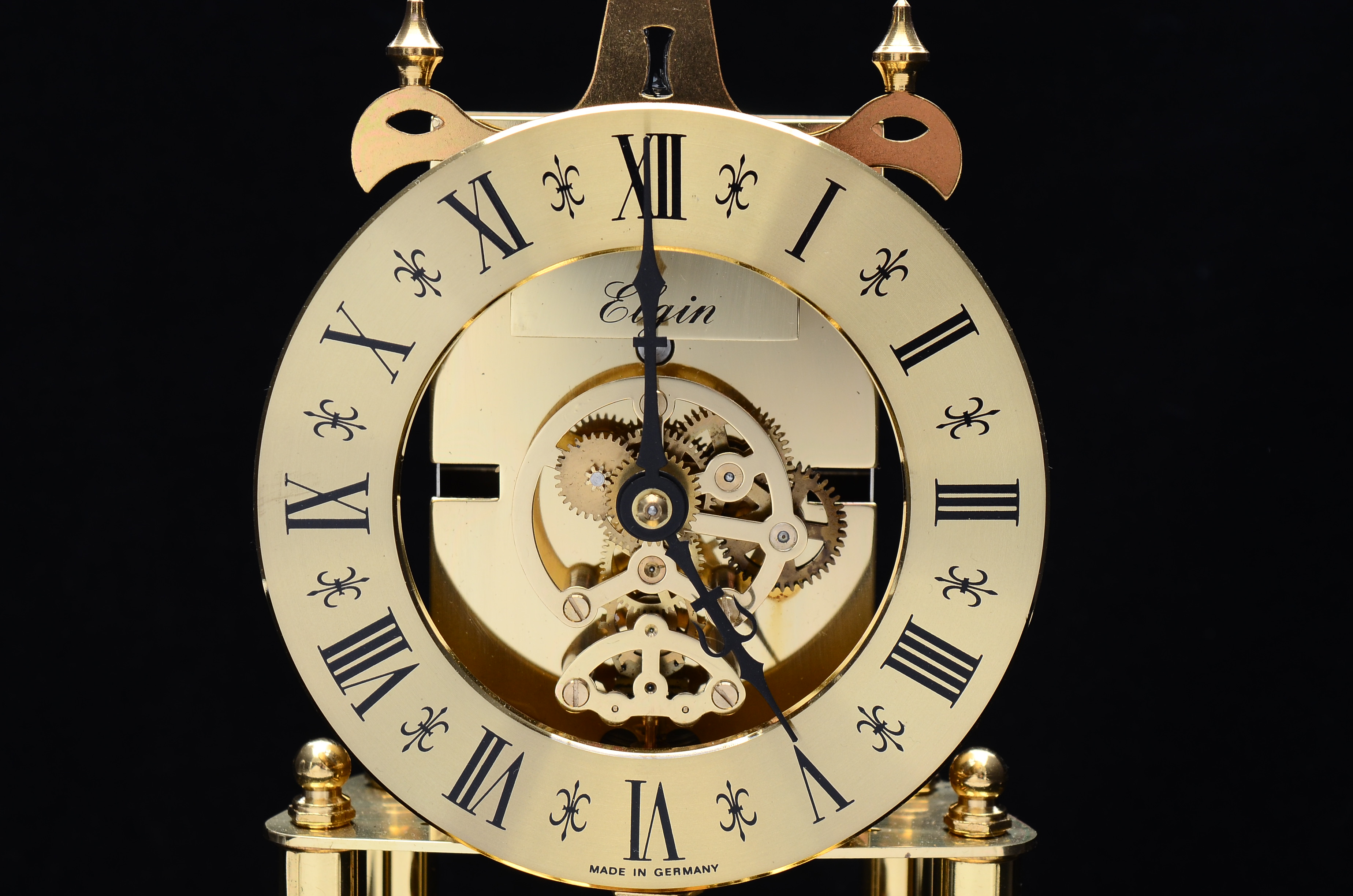 Elgin S. Haller Anniversary Domed Mantel Clock, Made in Germany EBTH