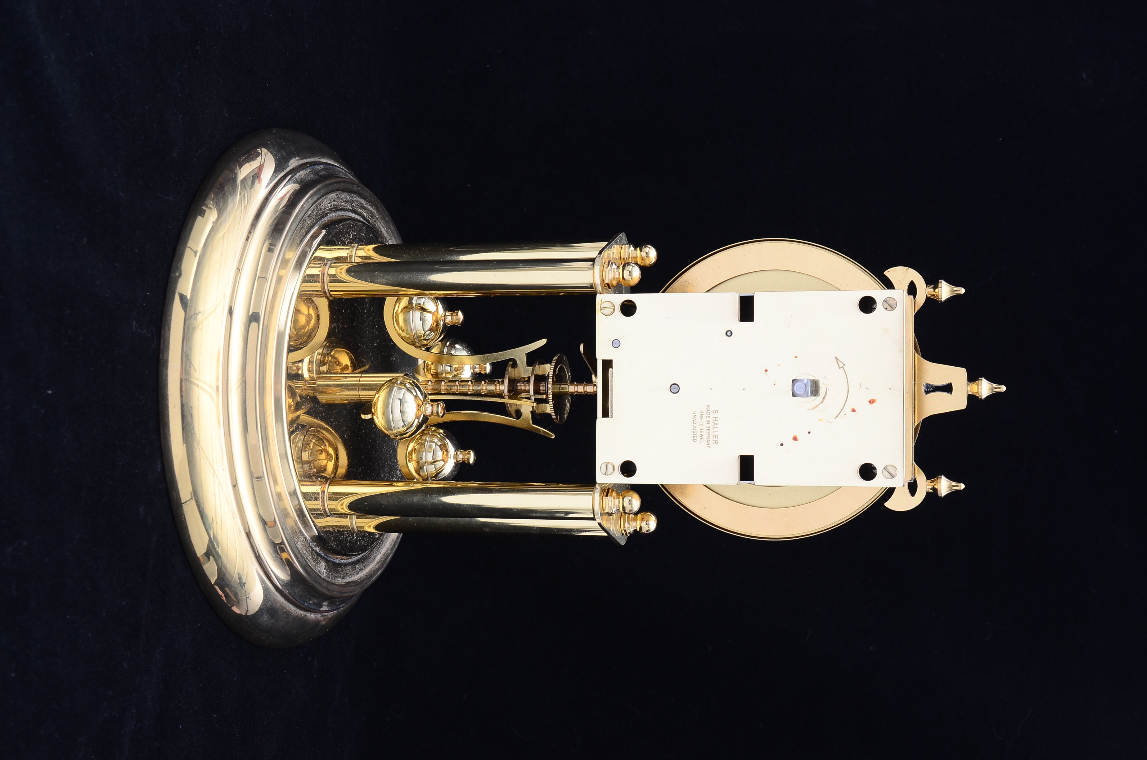 Elgin S. Haller Anniversary Domed Mantel Clock, Made in Germany EBTH