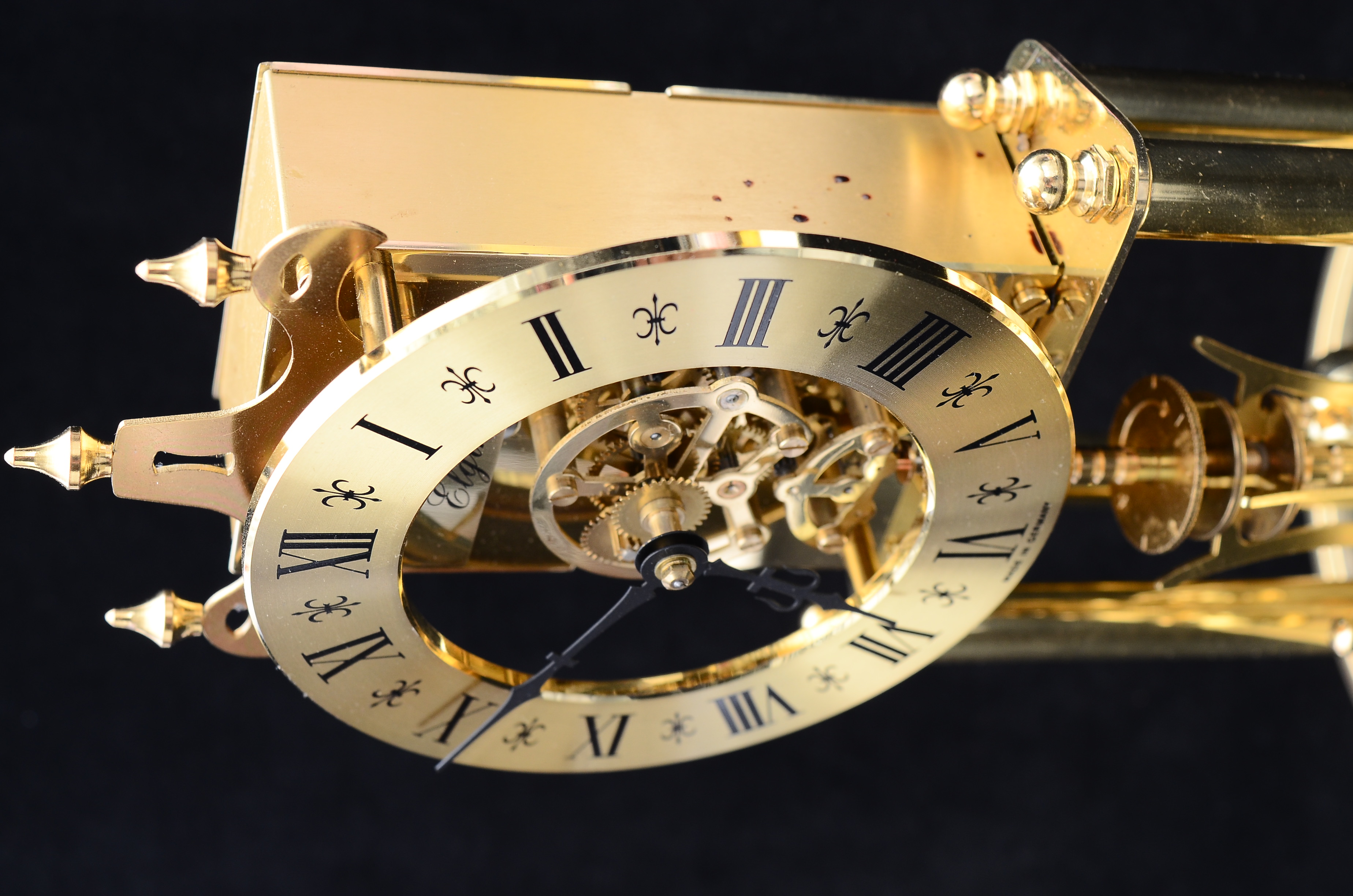 Elgin S. Haller Anniversary Domed Mantel Clock, Made in Germany EBTH