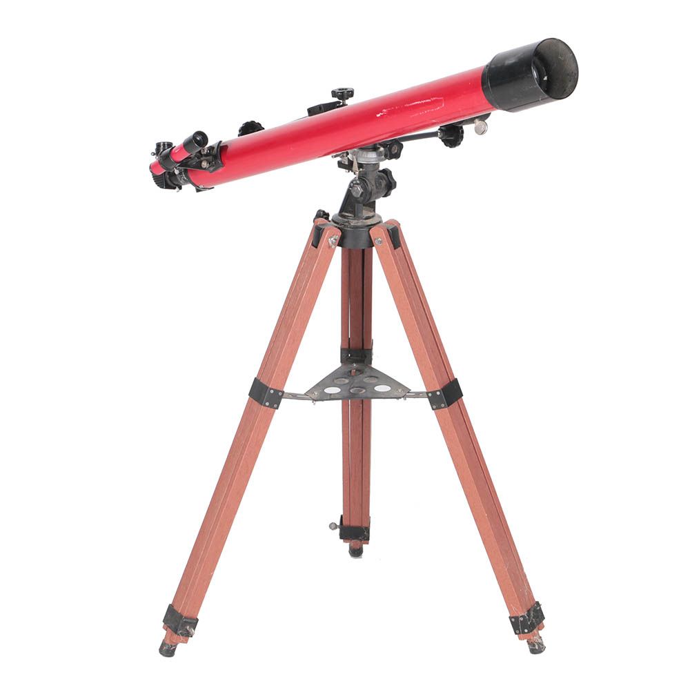 Tasco Model 851TR Telescope with Wooden Tripod EBTH