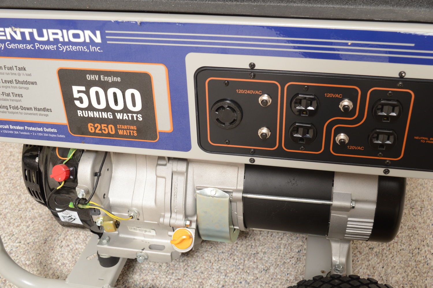 "Centurion" 5000 Watt Generator by Generac Power Systems, Inc. EBTH