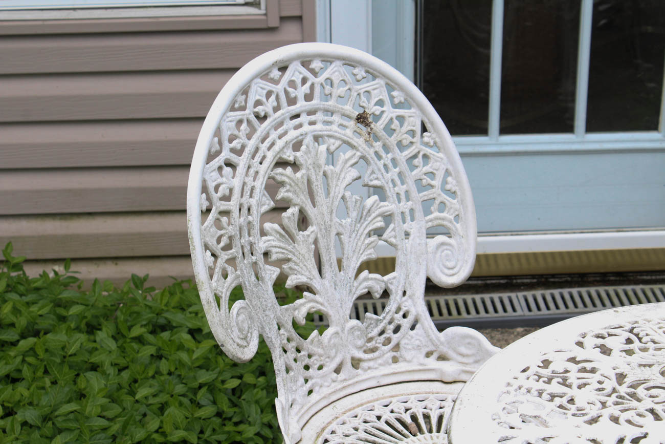 White Wrought Iron Patio Furniture EBTH