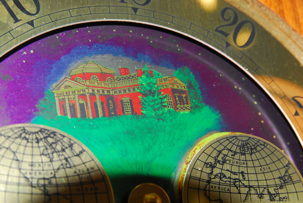 Ridgeway Oak Grandfather Clock with Moon Phase Dial EBTH