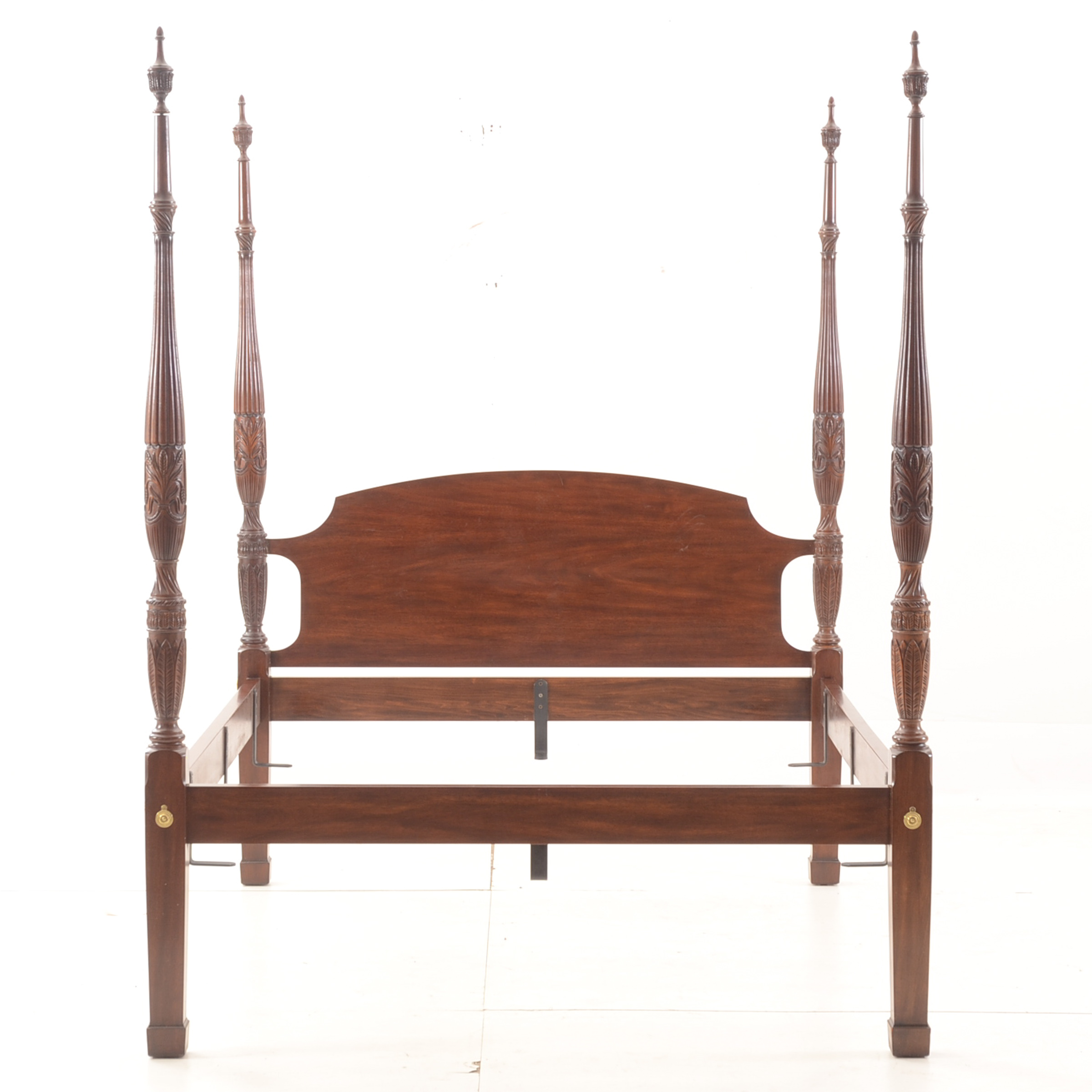 Mahogany QueenSize Four Poster Bed Frame by Henkel Harris EBTH