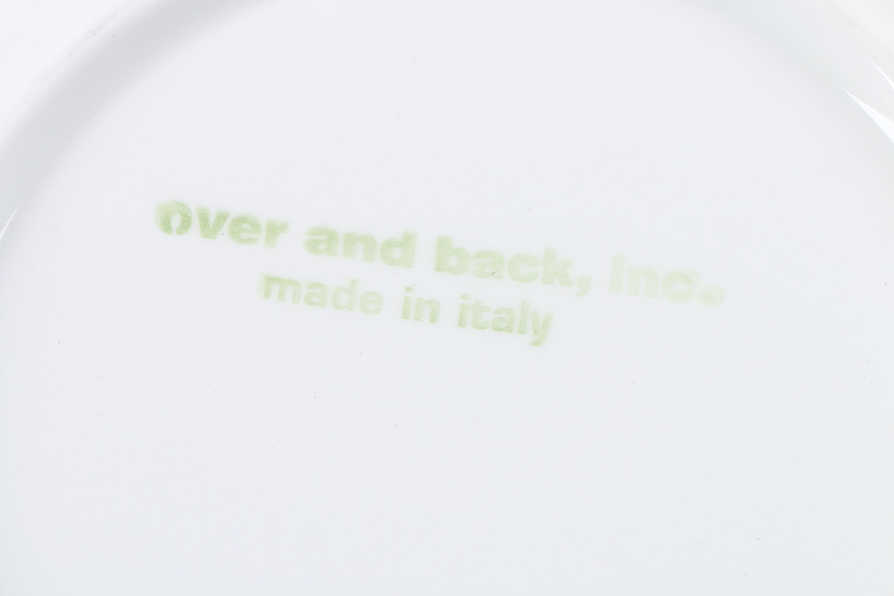 Italian Over and Back Ceramic Salad Plates EBTH