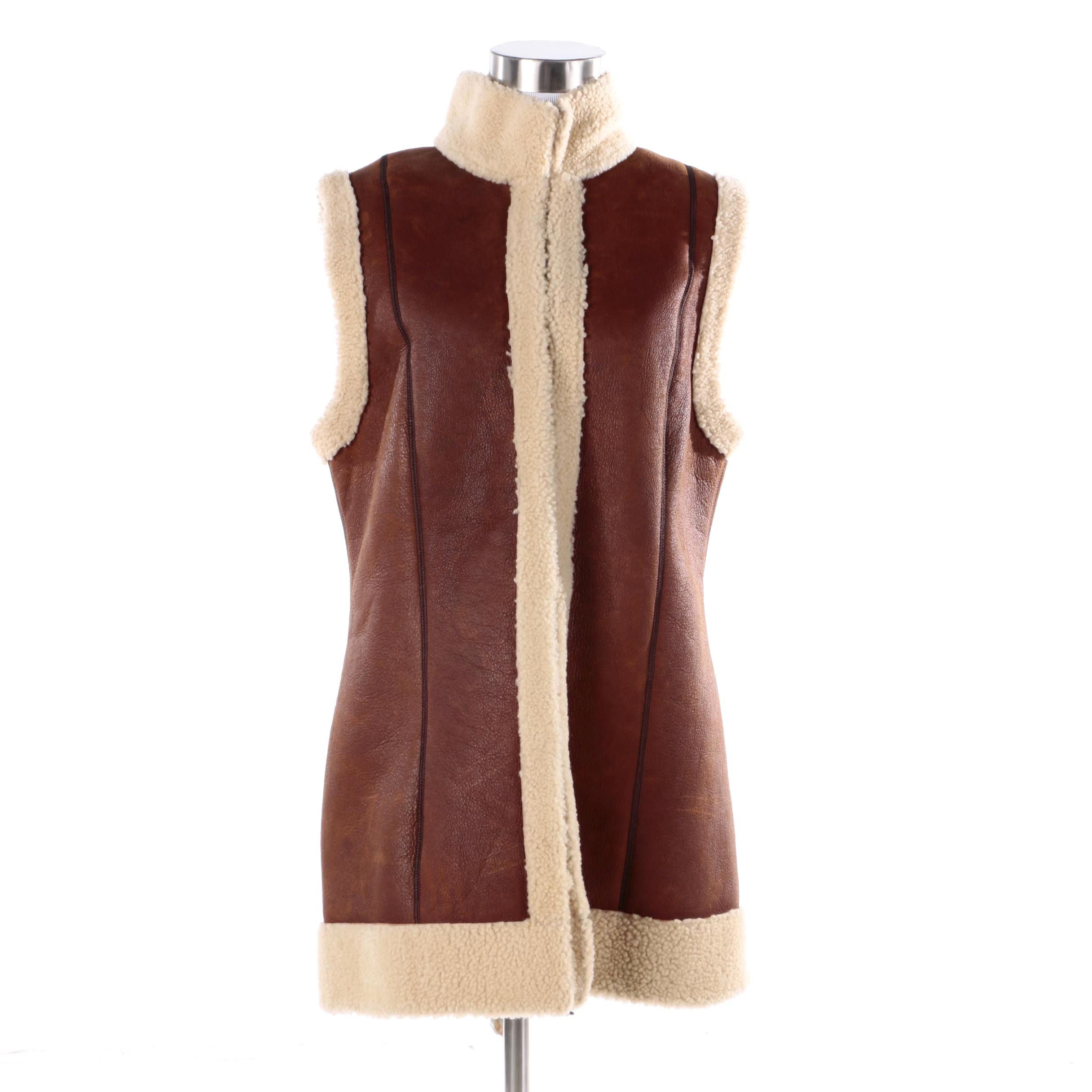 ugg shearling vest