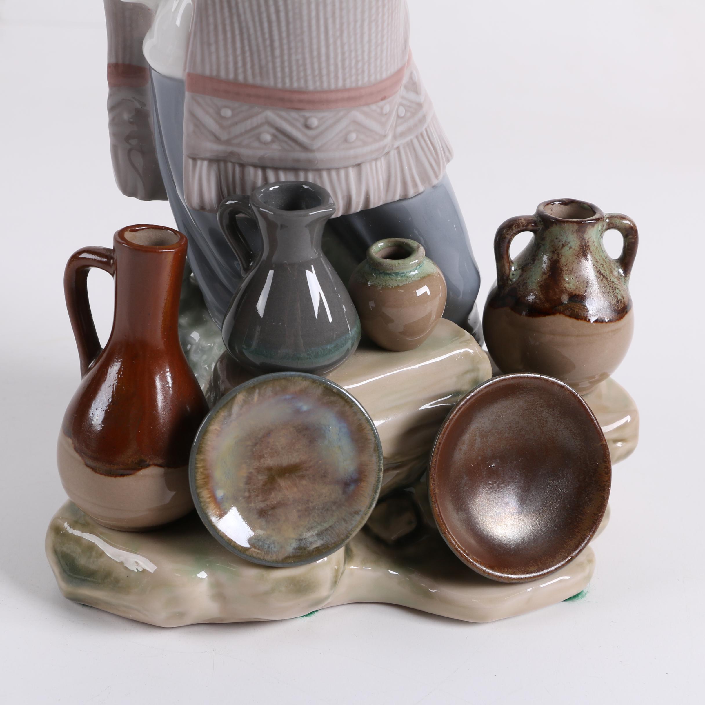 Lladró "Mexican Boy Selling Pots" Porcelain Figurine EBTH