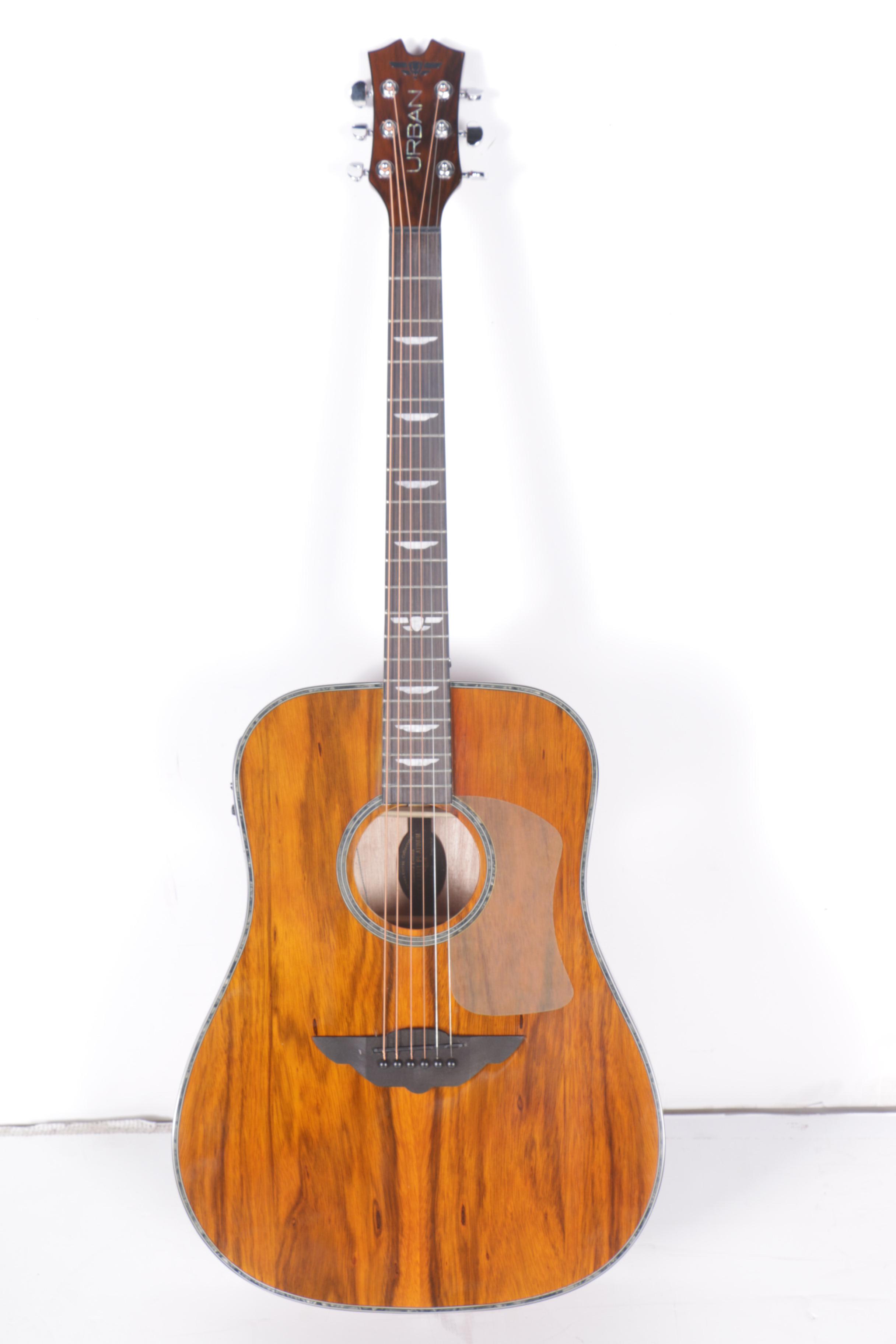 Keith Urban "Black Label Platinum" AcousticElectric Guitar with Accessories EBTH