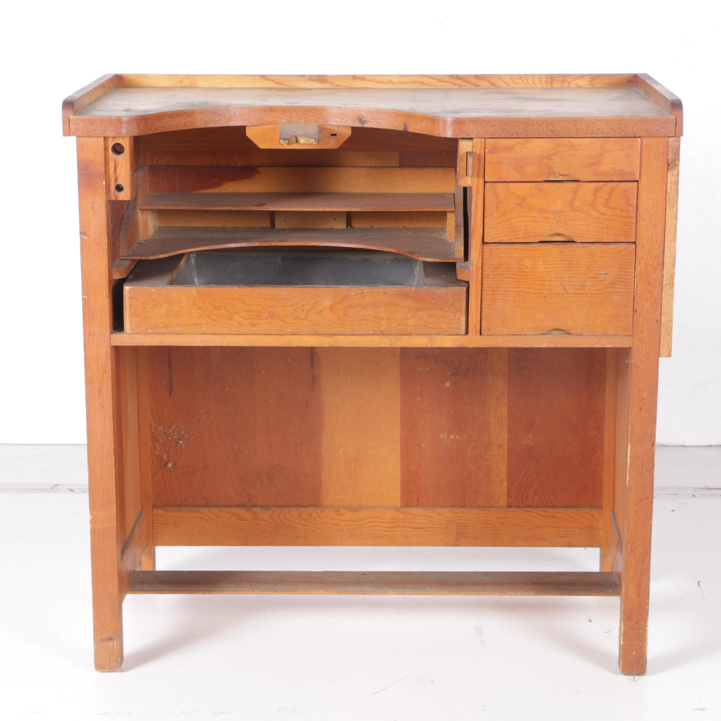 Vintage Jeweler S Work Bench Ebth