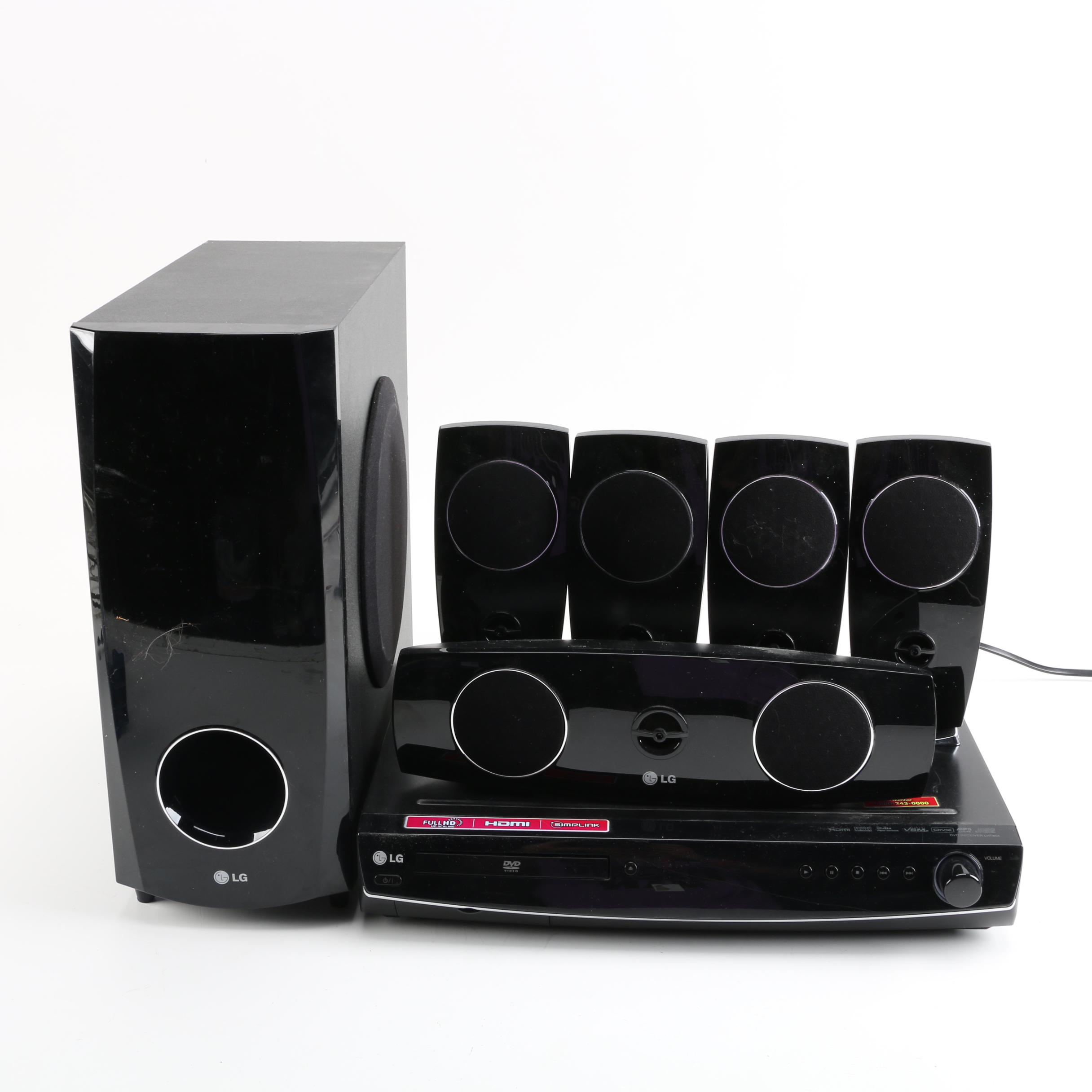 LG Home Theater, Including DVD Receiver and Speaker System EBTH