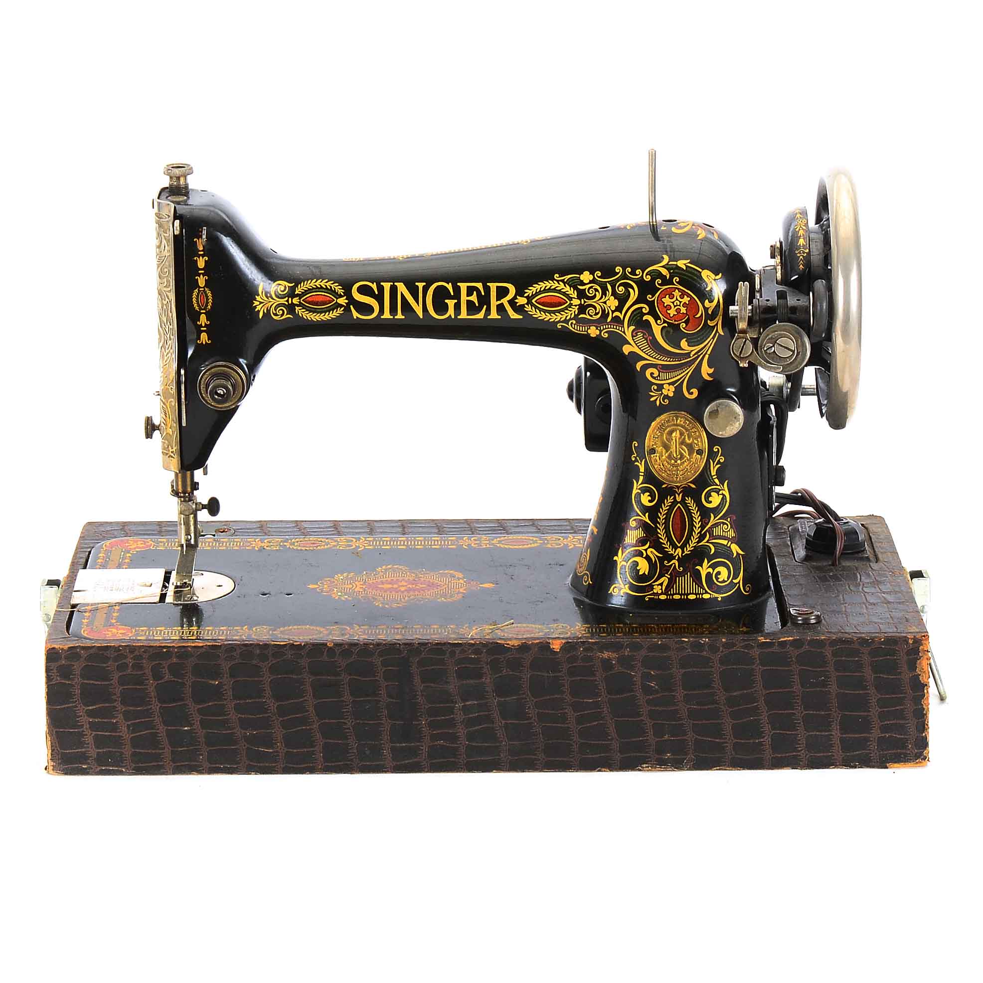 Vintage Singer "Champion" Model 24 Electric Sewing Machine | EBTH