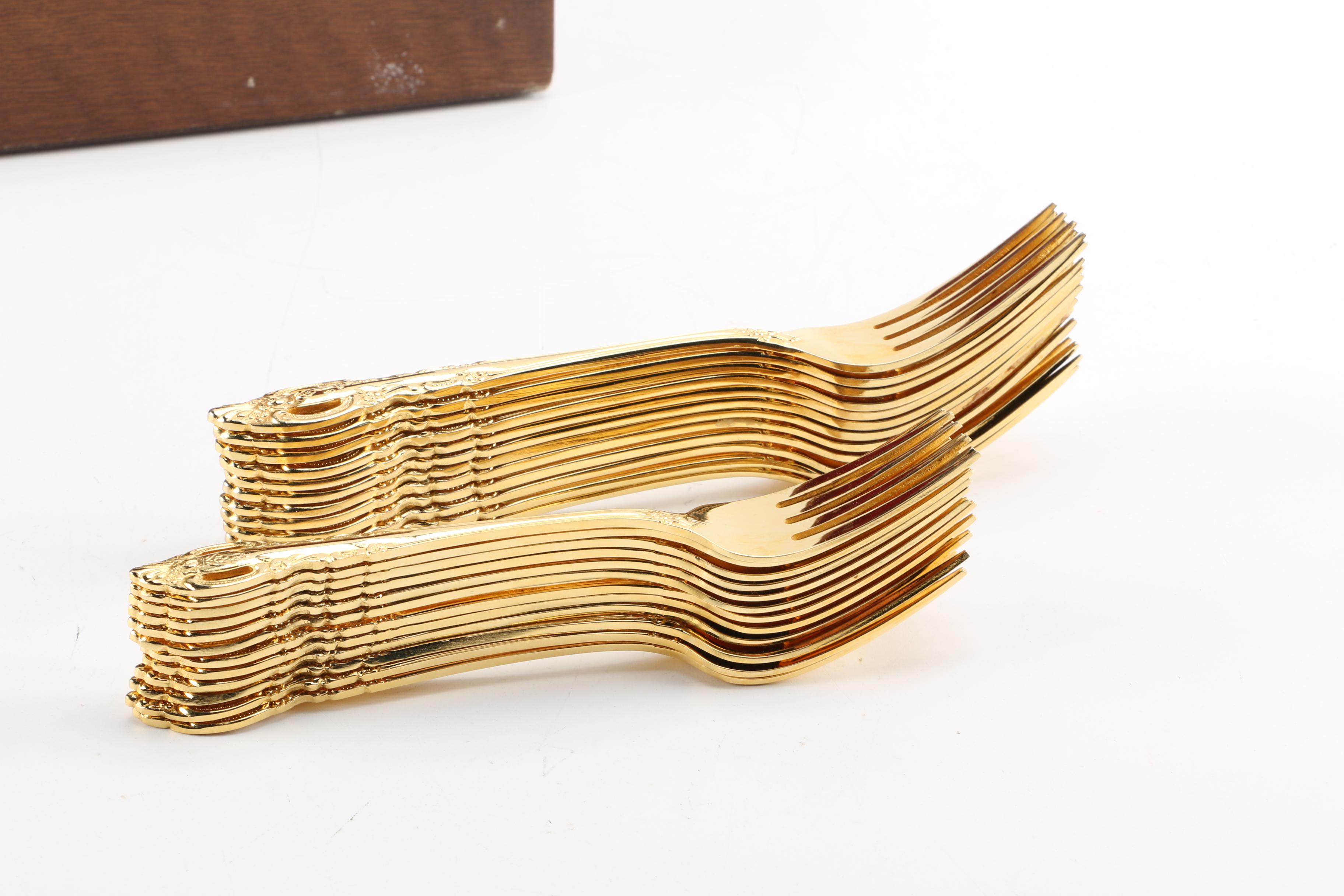 Estia Korea Gold Plated Flatware EBTH