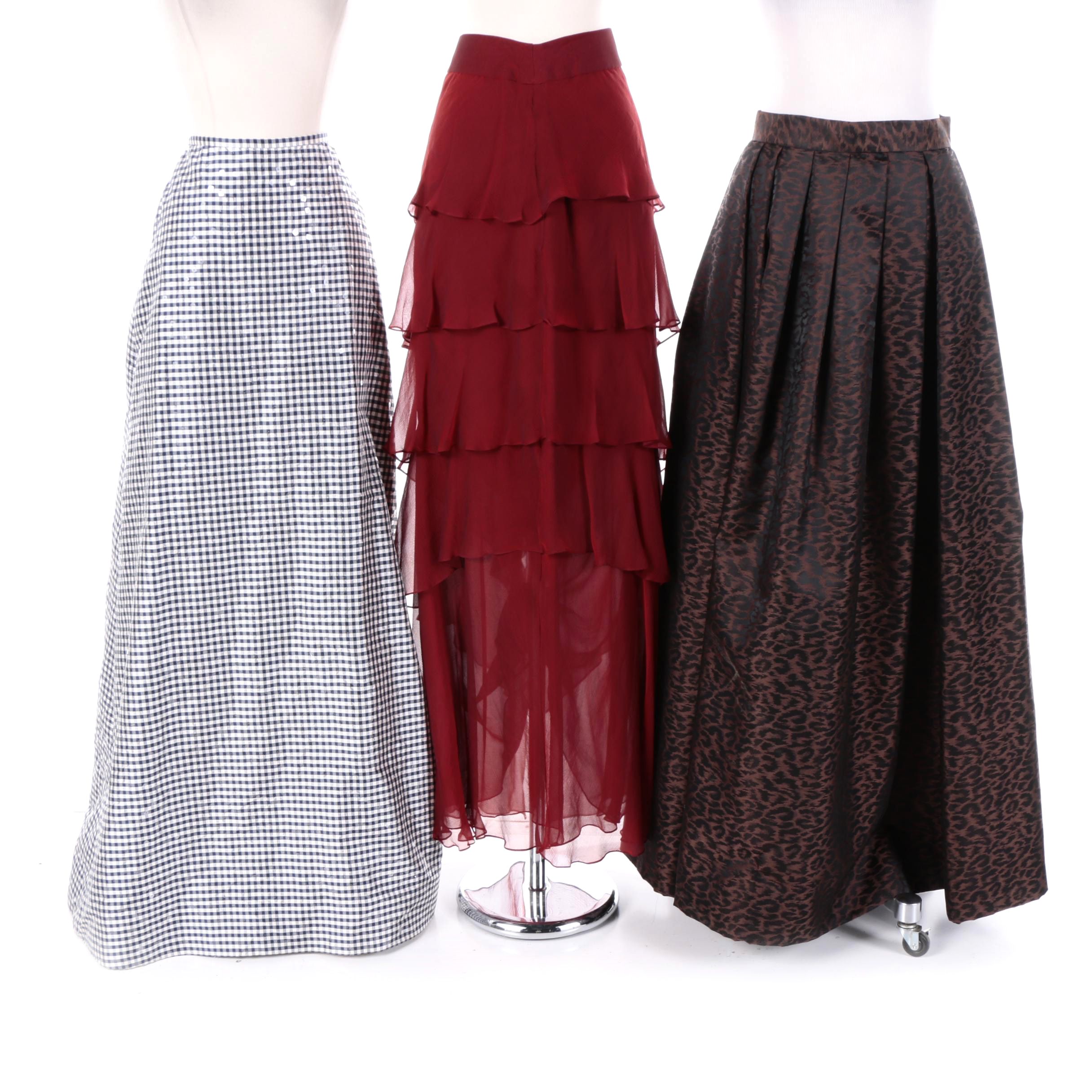 designer evening skirts