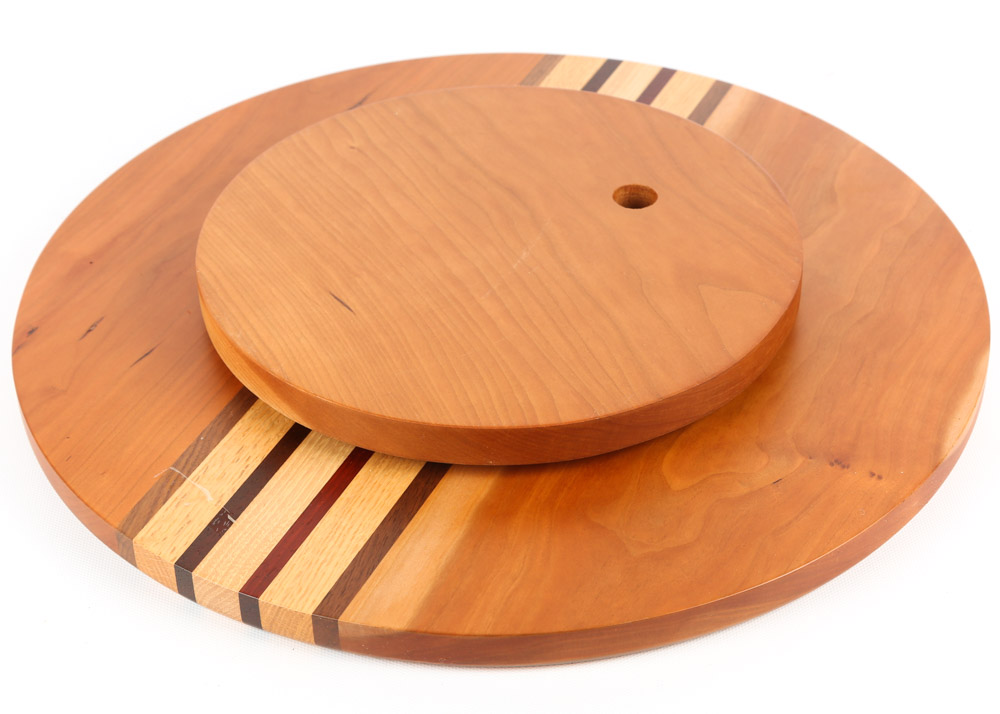 JK Creative Wood Lazy Susan EBTH