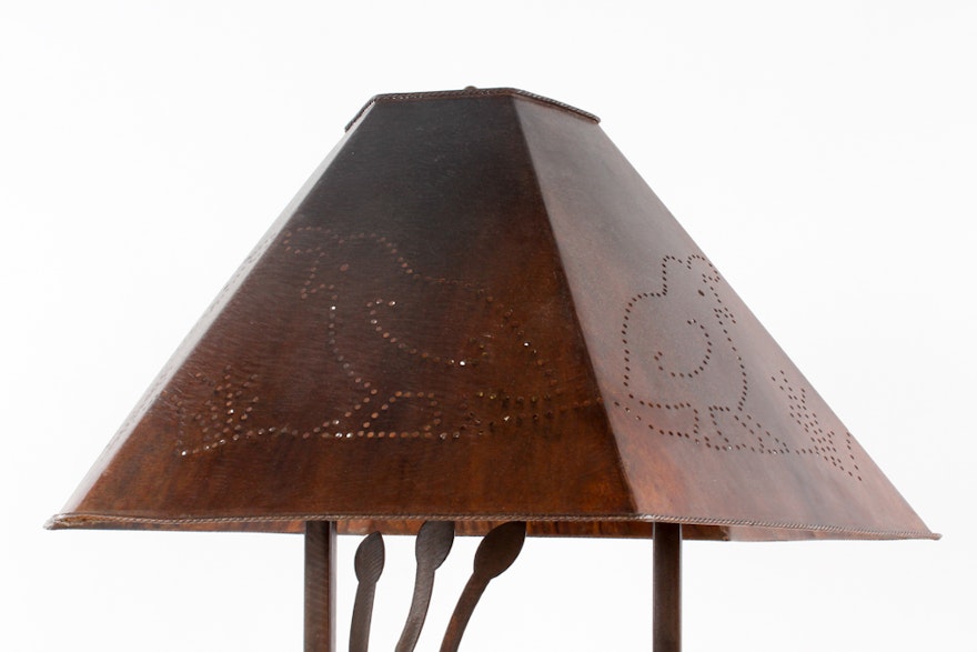 Southwestern Style Metal Floor Lamp | EBTH