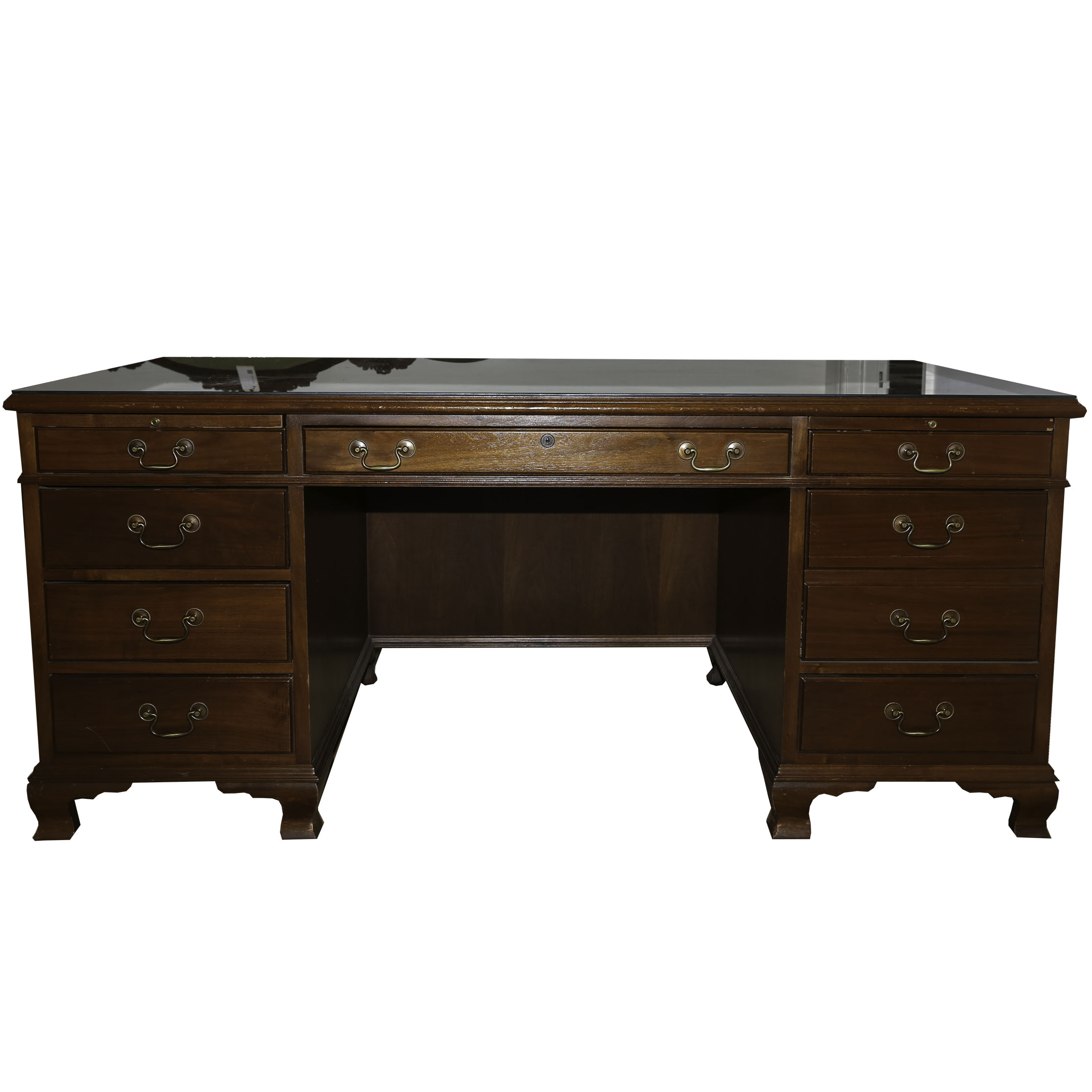 Vintage Executive Desk By Hoosier Desks Ebth