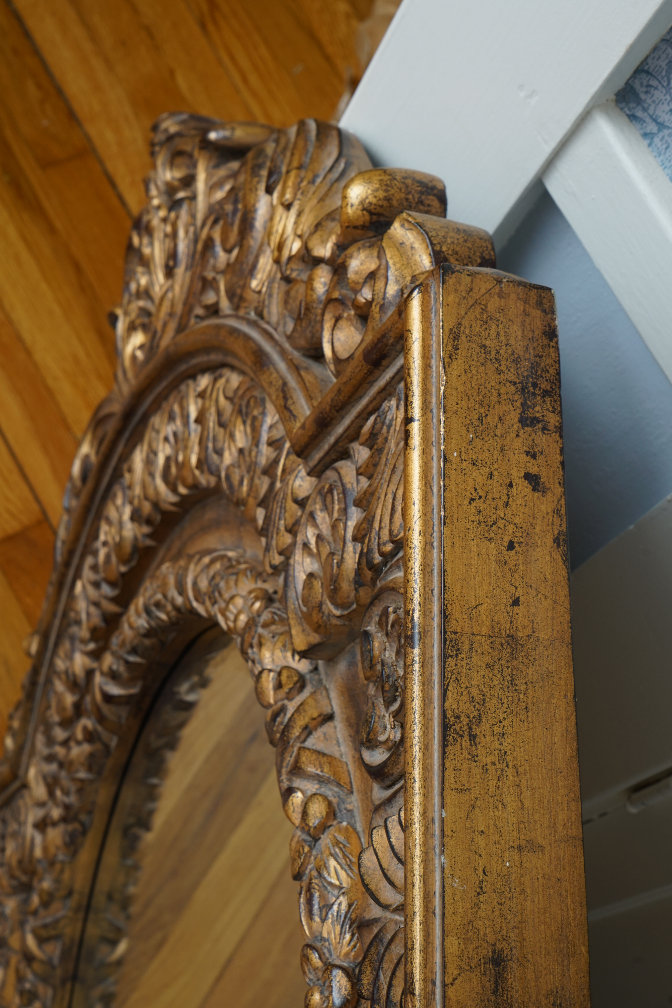 Ornately Framed Beveled Wall Mirror by The Raschella Collection, Inc