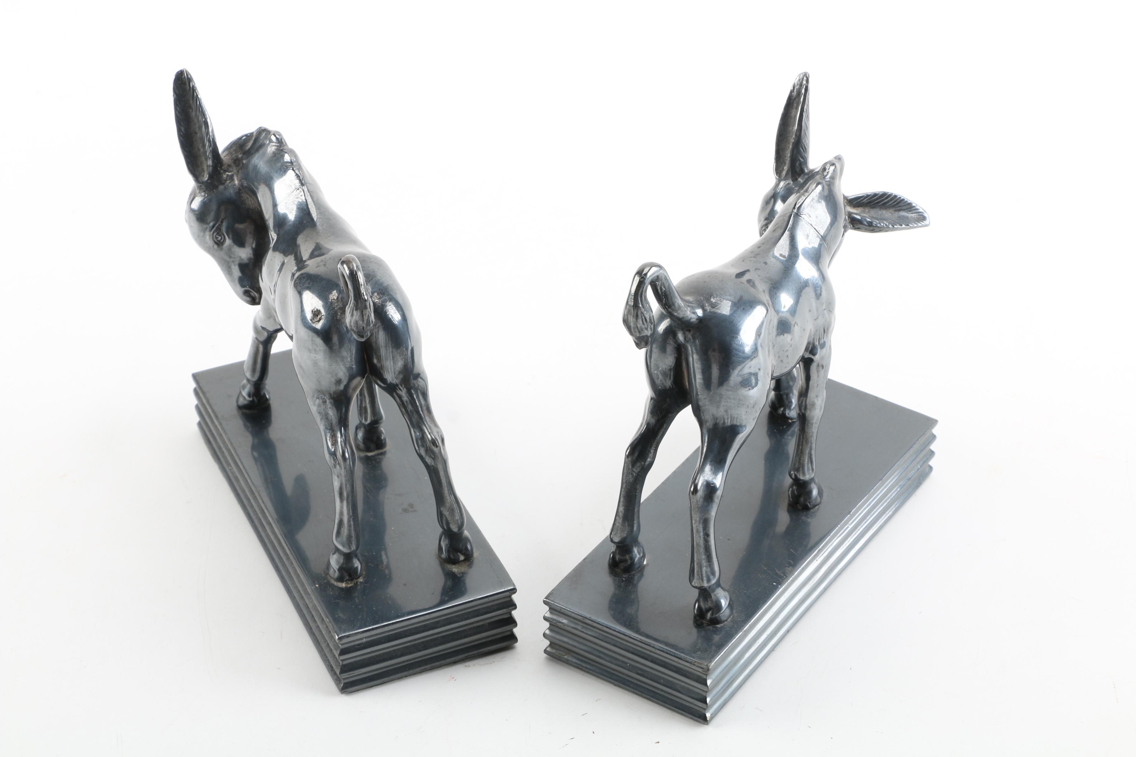 The Jennings Bros. Donkey Bookends EBTH