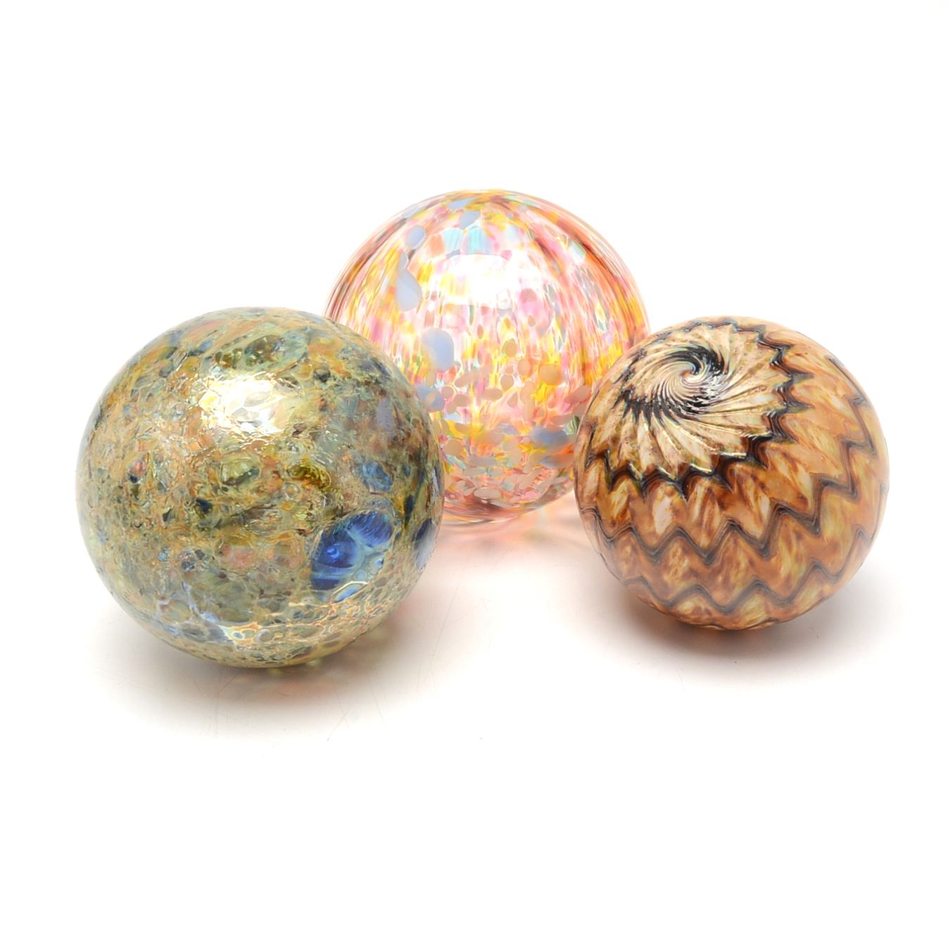 decorative glass orbs