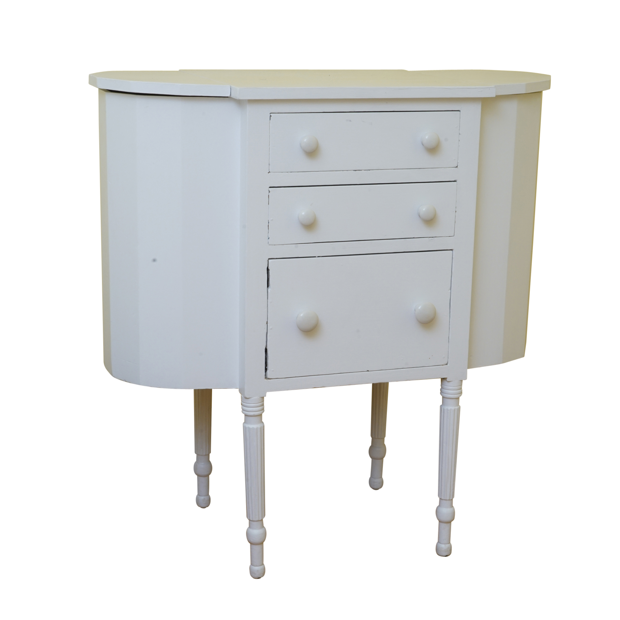 Vintage Painted Martha Washington Sewing Cabinet Ebth