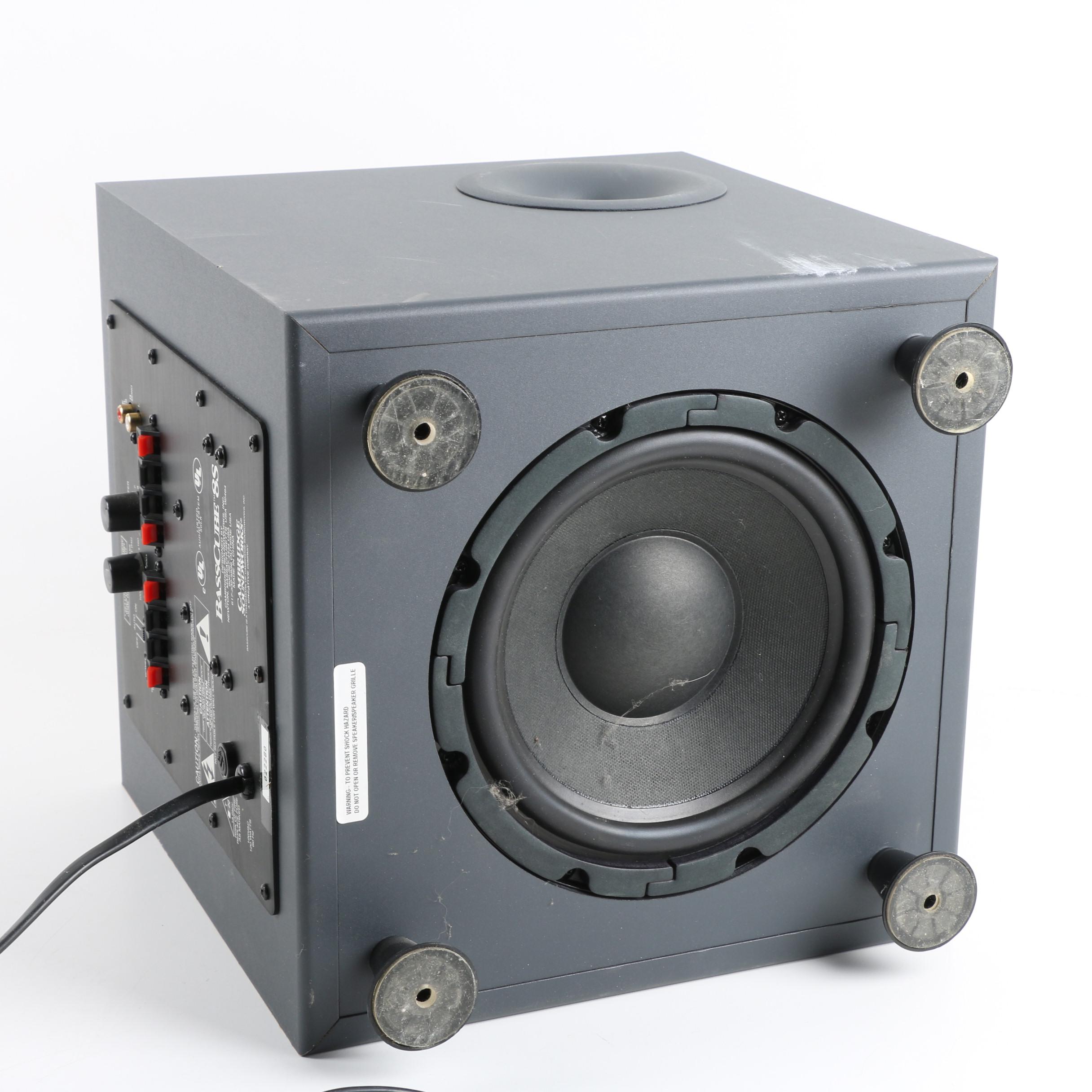 Cambridge Soundworks BassCube 8S Subwoofer And MC300 LCR Loudspeaker | EBTH