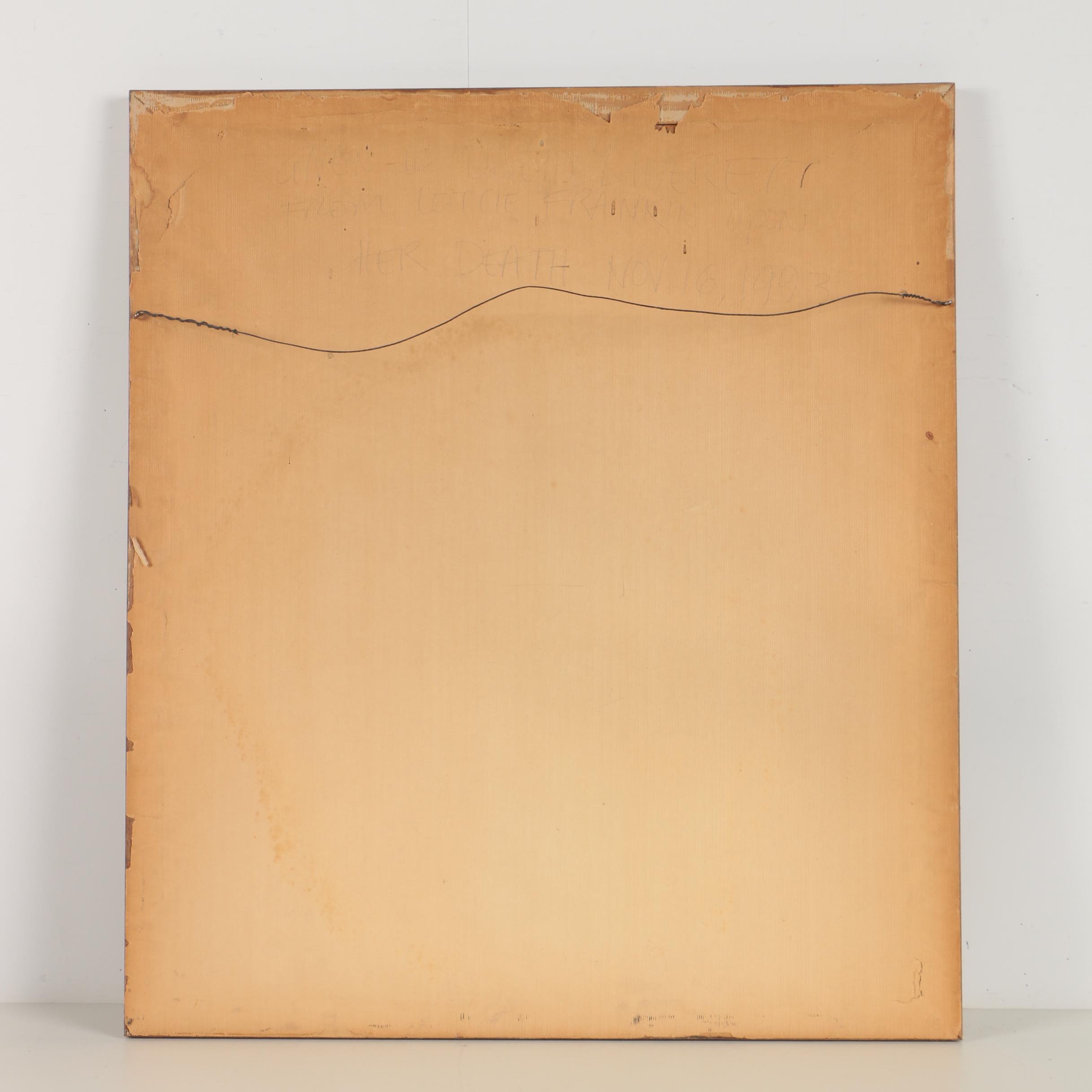 Jack Harrington 1954 Watercolor Painting with Charcoal EBTH