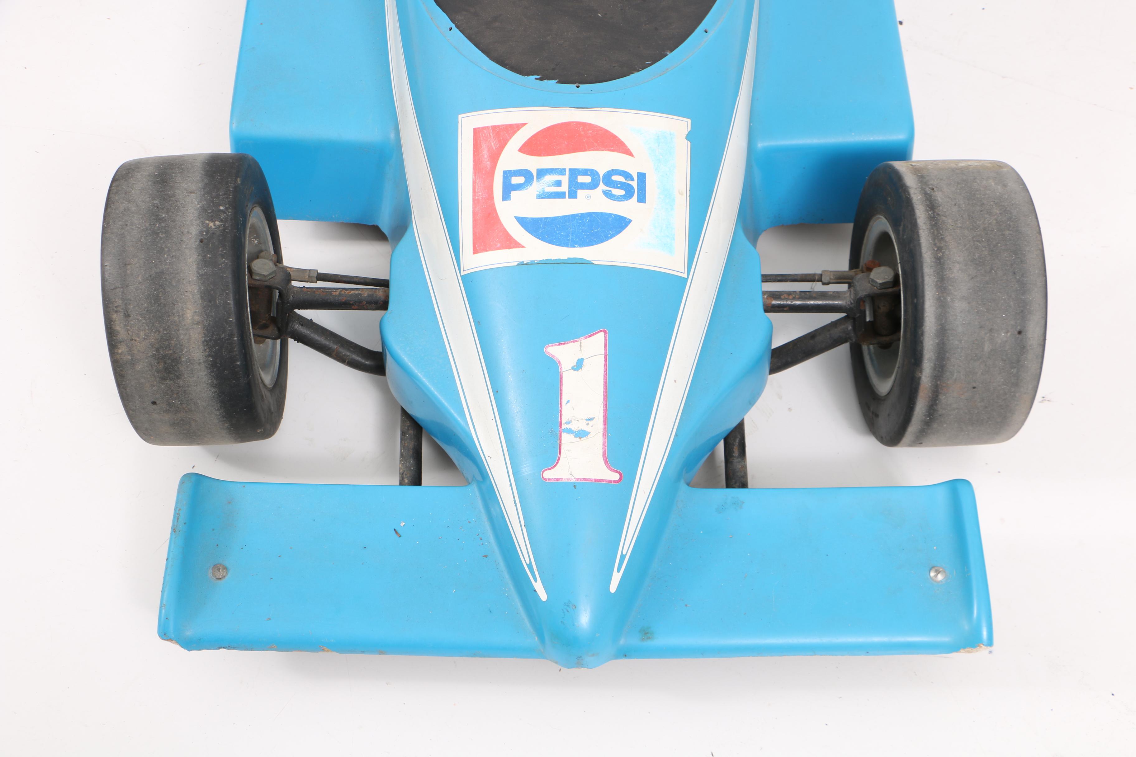 Vintage Indy Car Style GoKart with Pepsi Decals EBTH