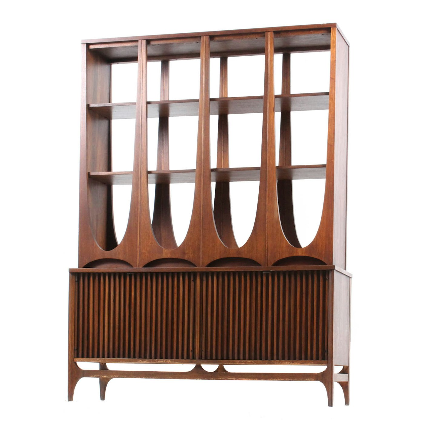 Mid Century Broyhill Brasilia Walnut Room Divider EBTH Mid Century Broyhill Brasilia Walnut Room Divider EBTH