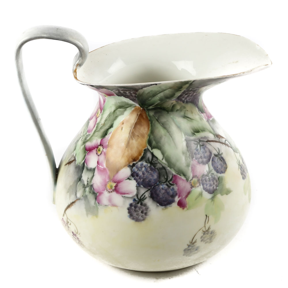 Antique Limoges Porcelain Water Pitcher EBTH
