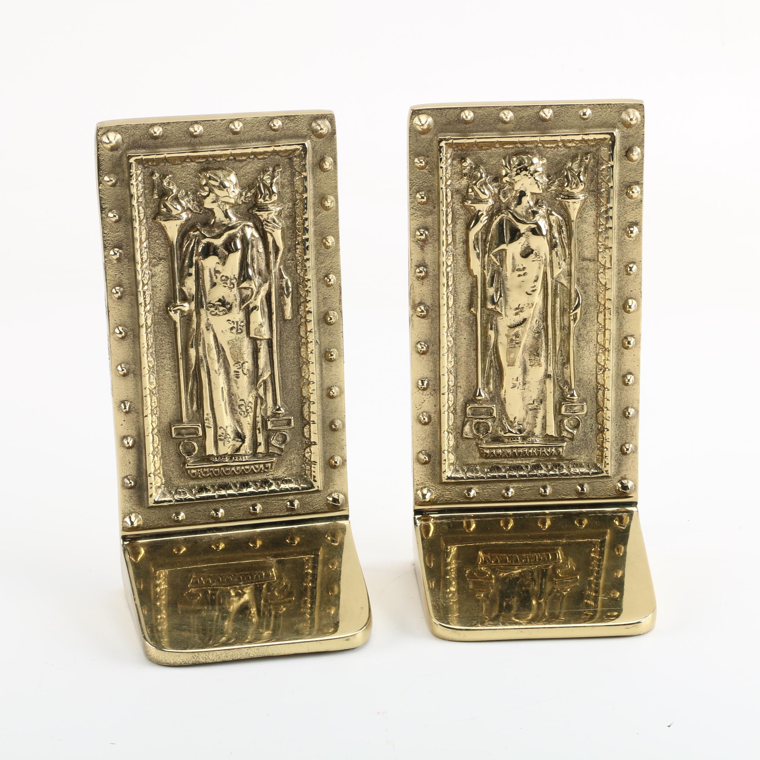 Virginia Metalcrafters Library of Congress Door Bookends EBTH
