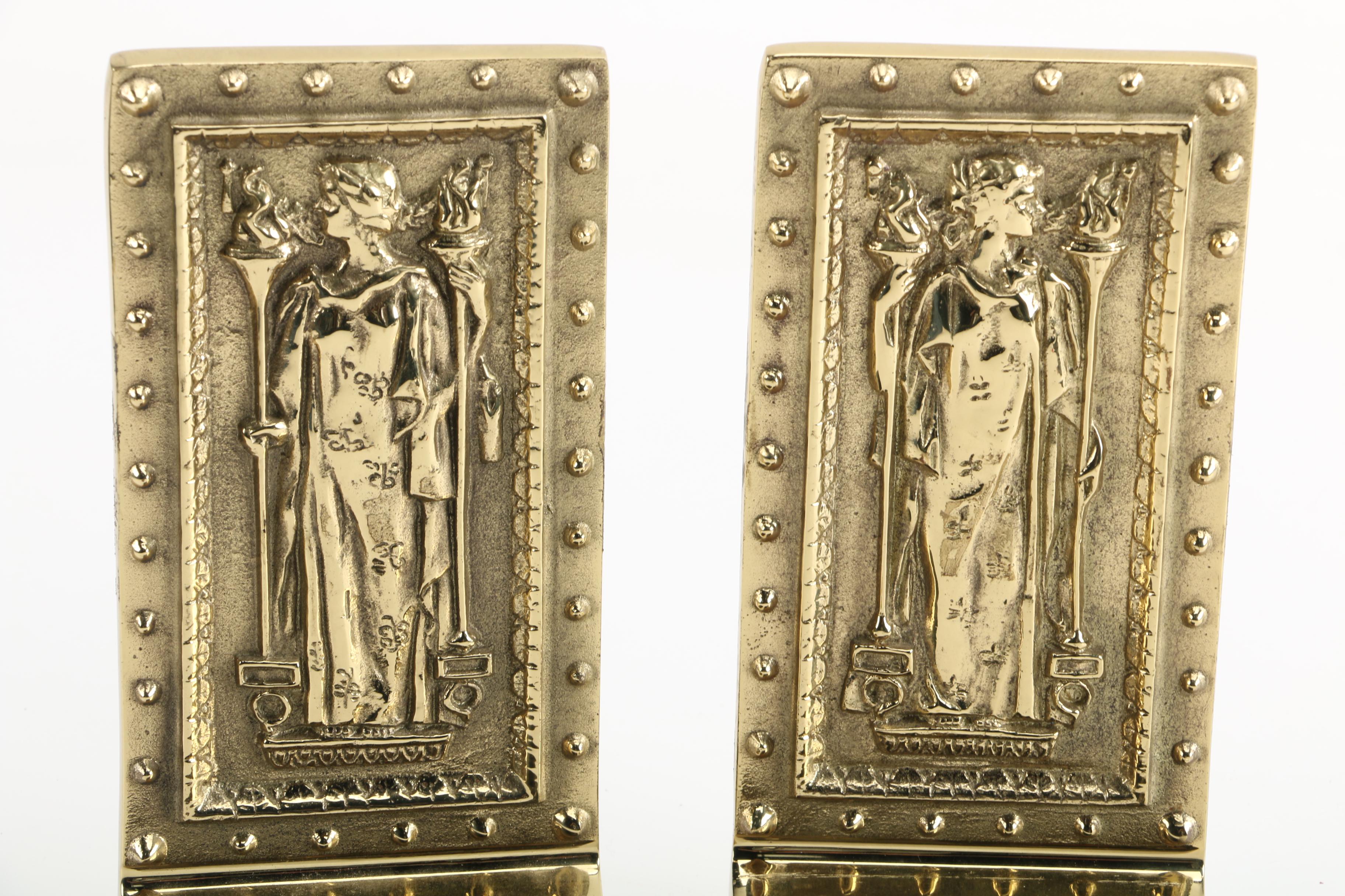 Virginia Metalcrafters Library of Congress Door Bookends EBTH