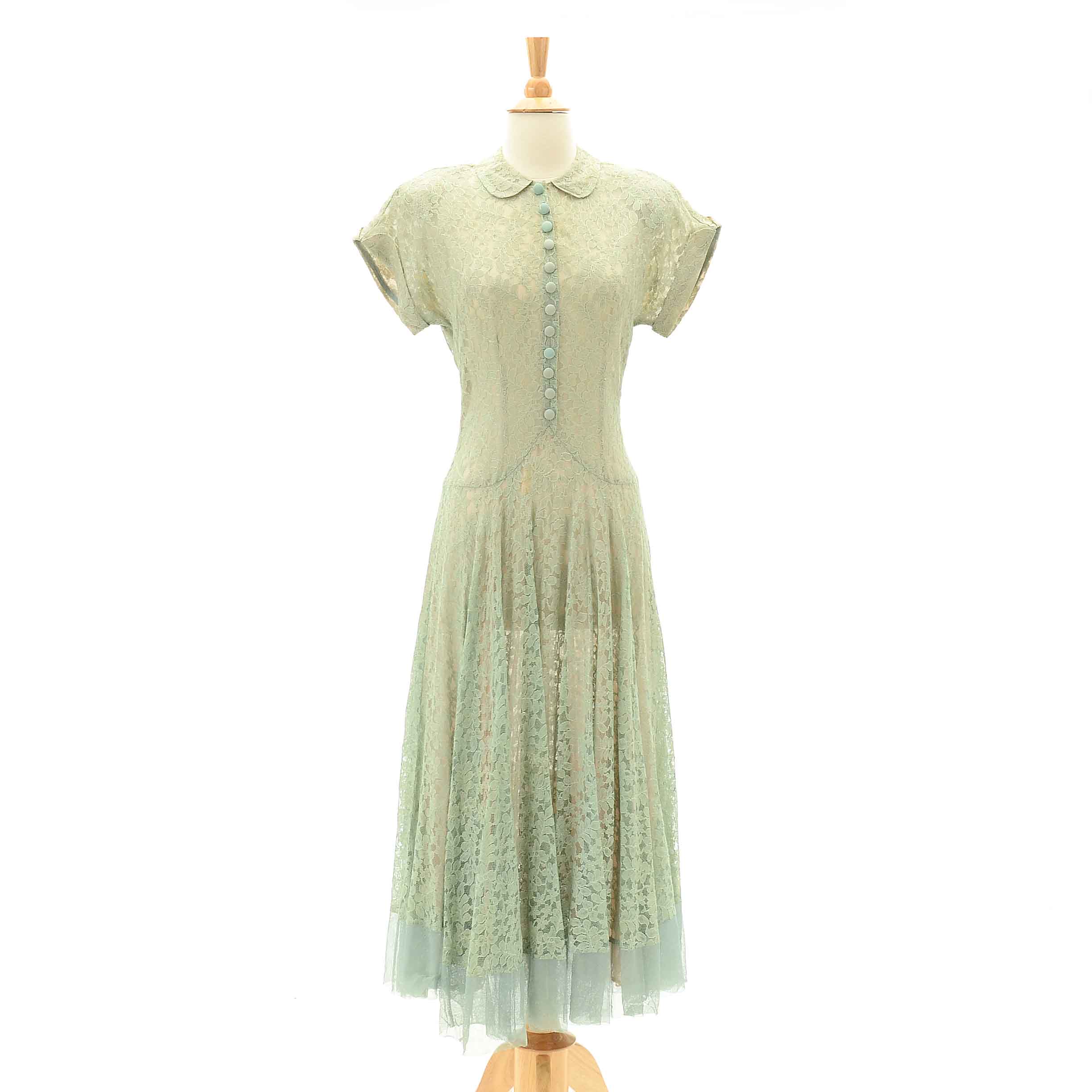 pale green lace dress