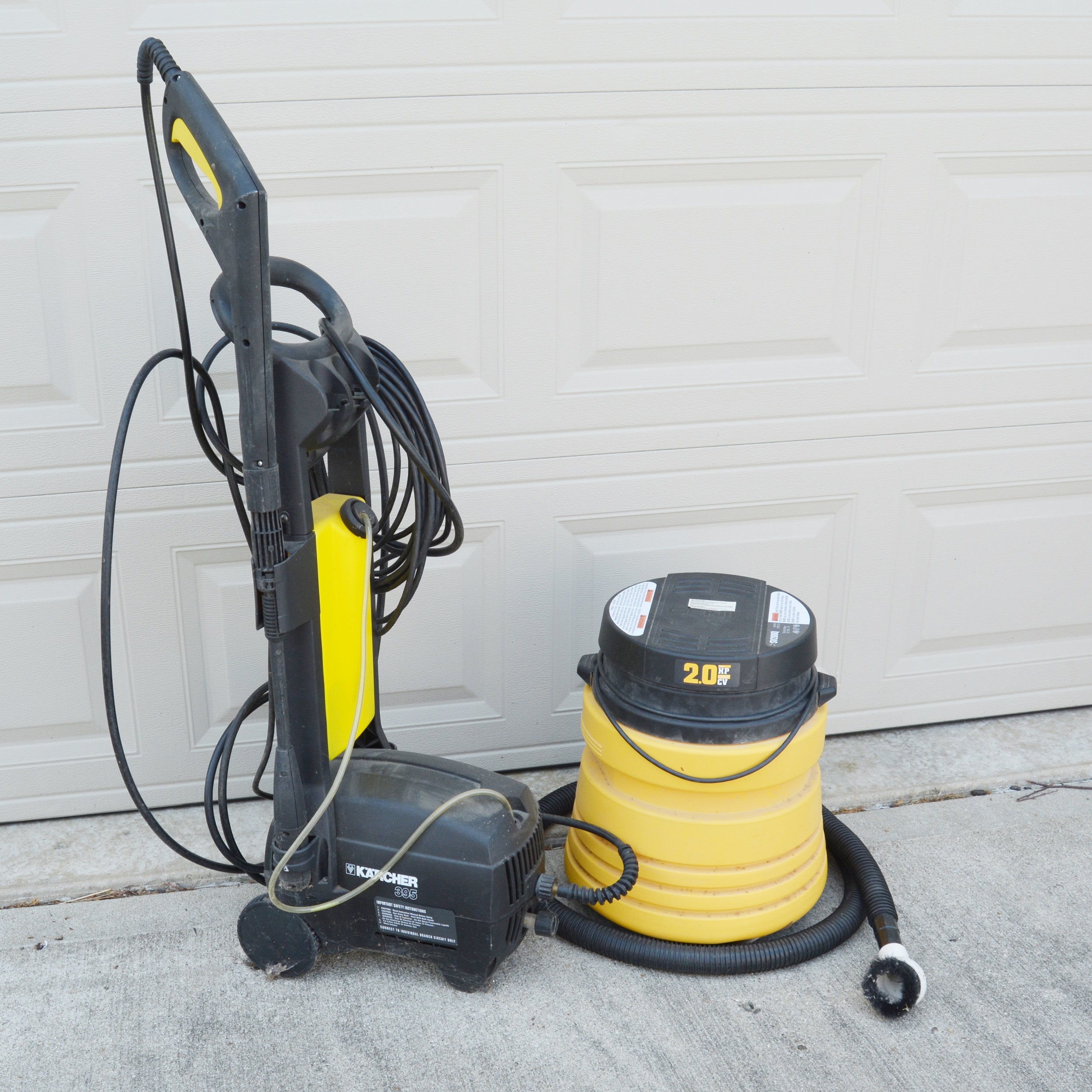 Karcher 395 Pressure Washer and Shop Vac EBTH