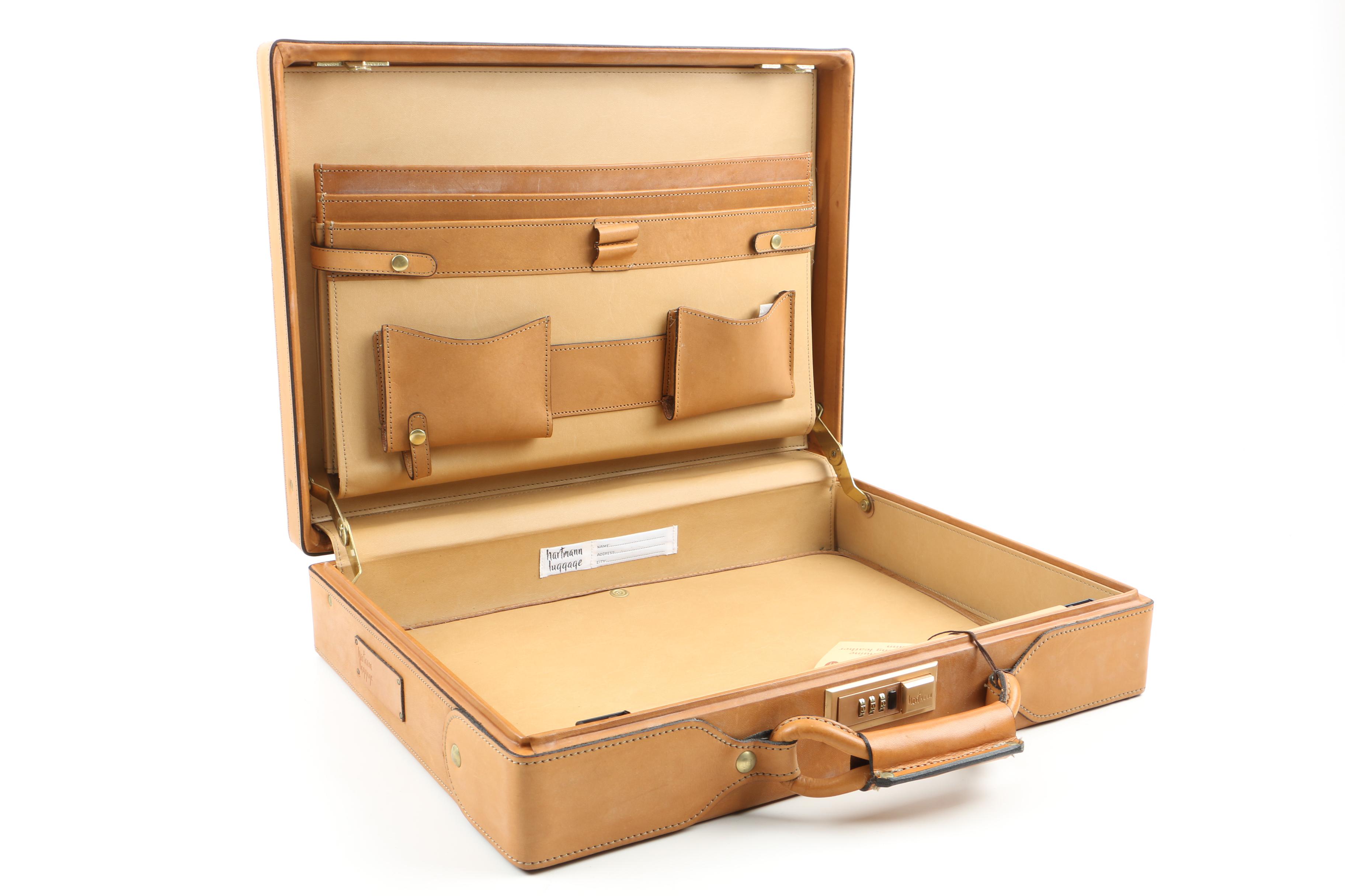 Vintage Leather Hartmann Briefcase, Unused EBTH