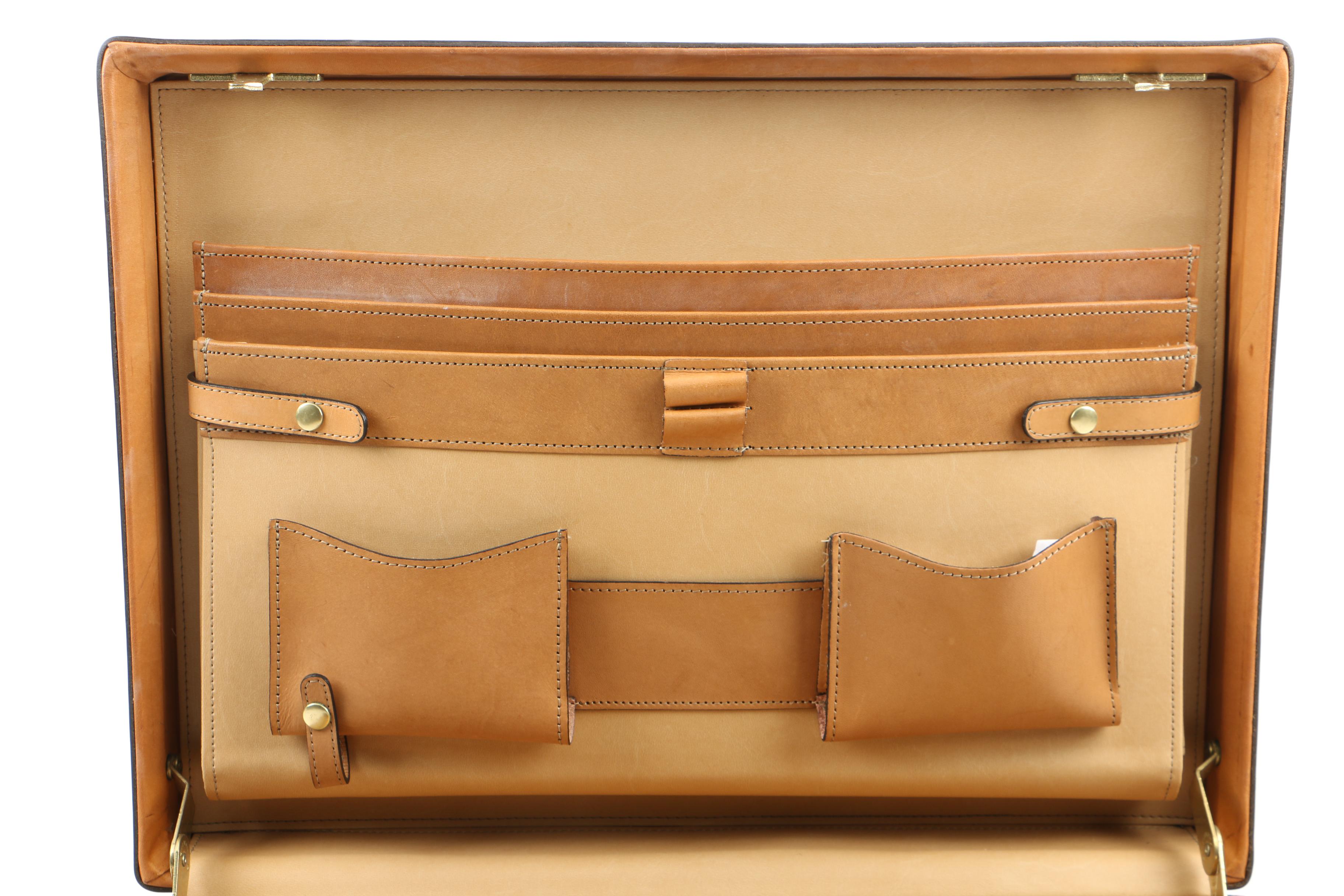 Vintage Leather Hartmann Briefcase, Unused EBTH