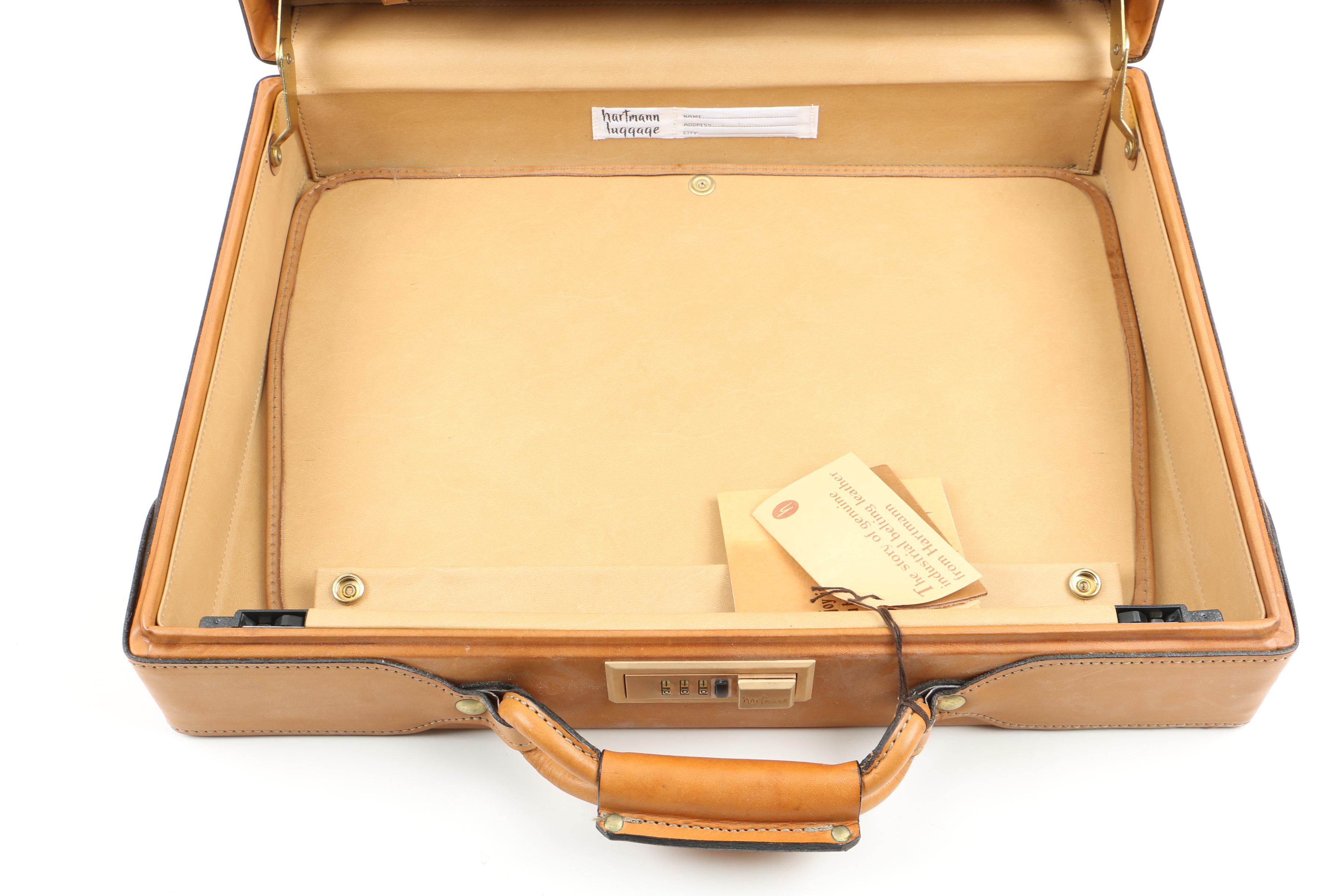 Vintage Leather Hartmann Briefcase, Unused EBTH