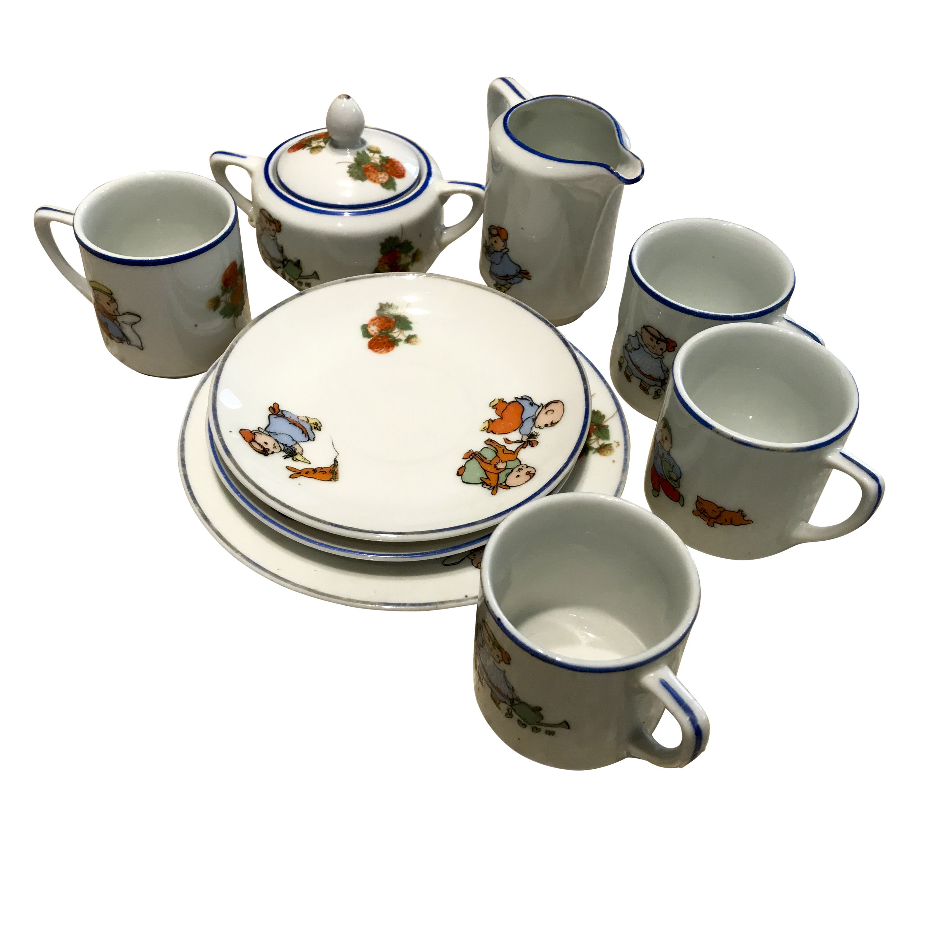 Antique Rudolstadt Child's Porcelain Tea Set EBTH