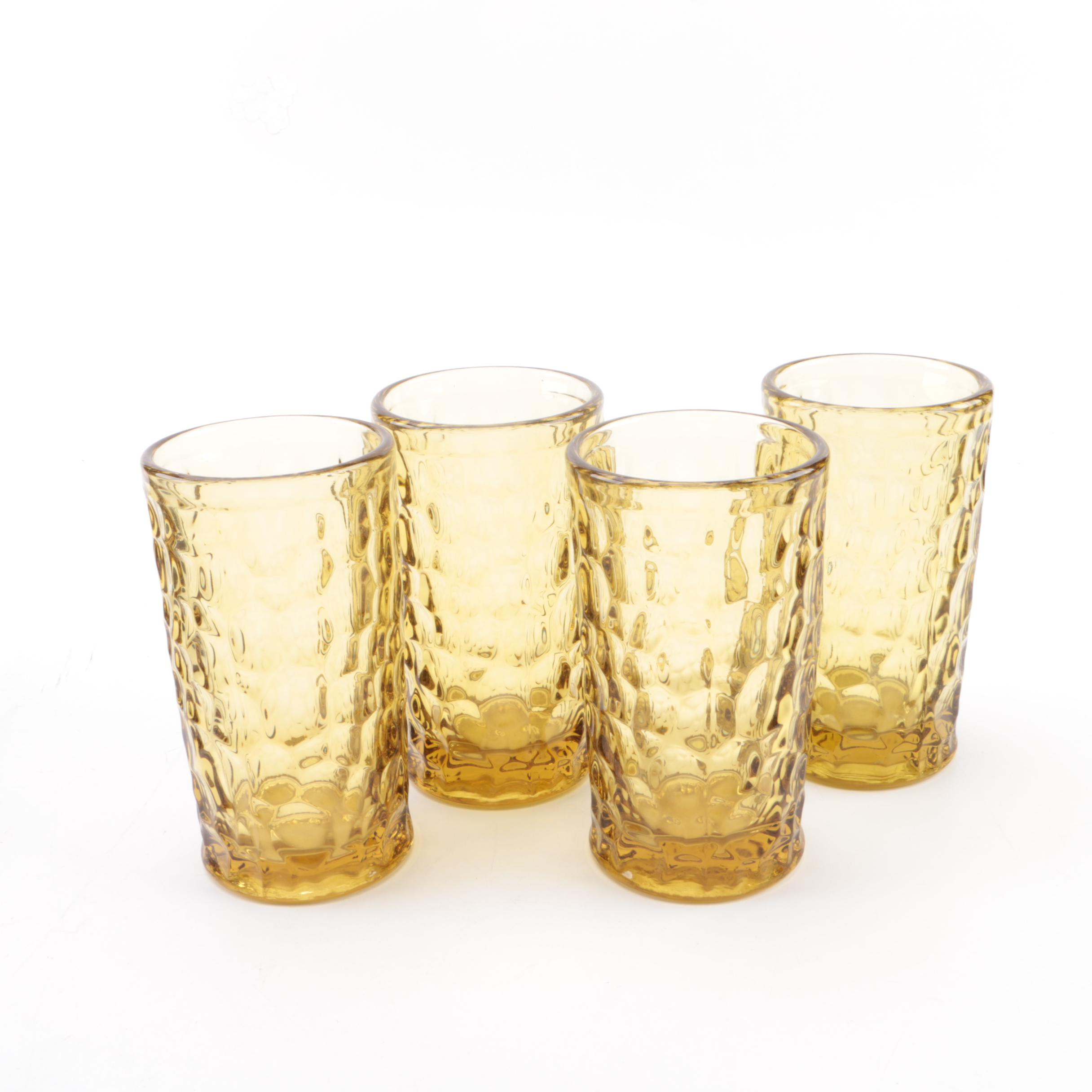 Fostoria "Pebble Beach Yellow" Tumblers, Circa 19681973 EBTH