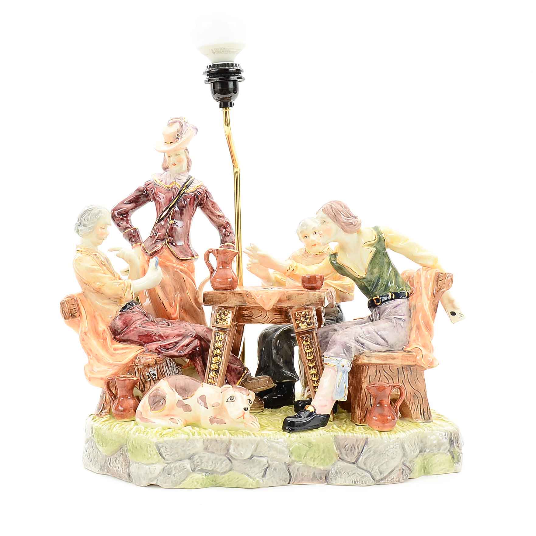 HandPainted Figural Accent Lamp EBTH