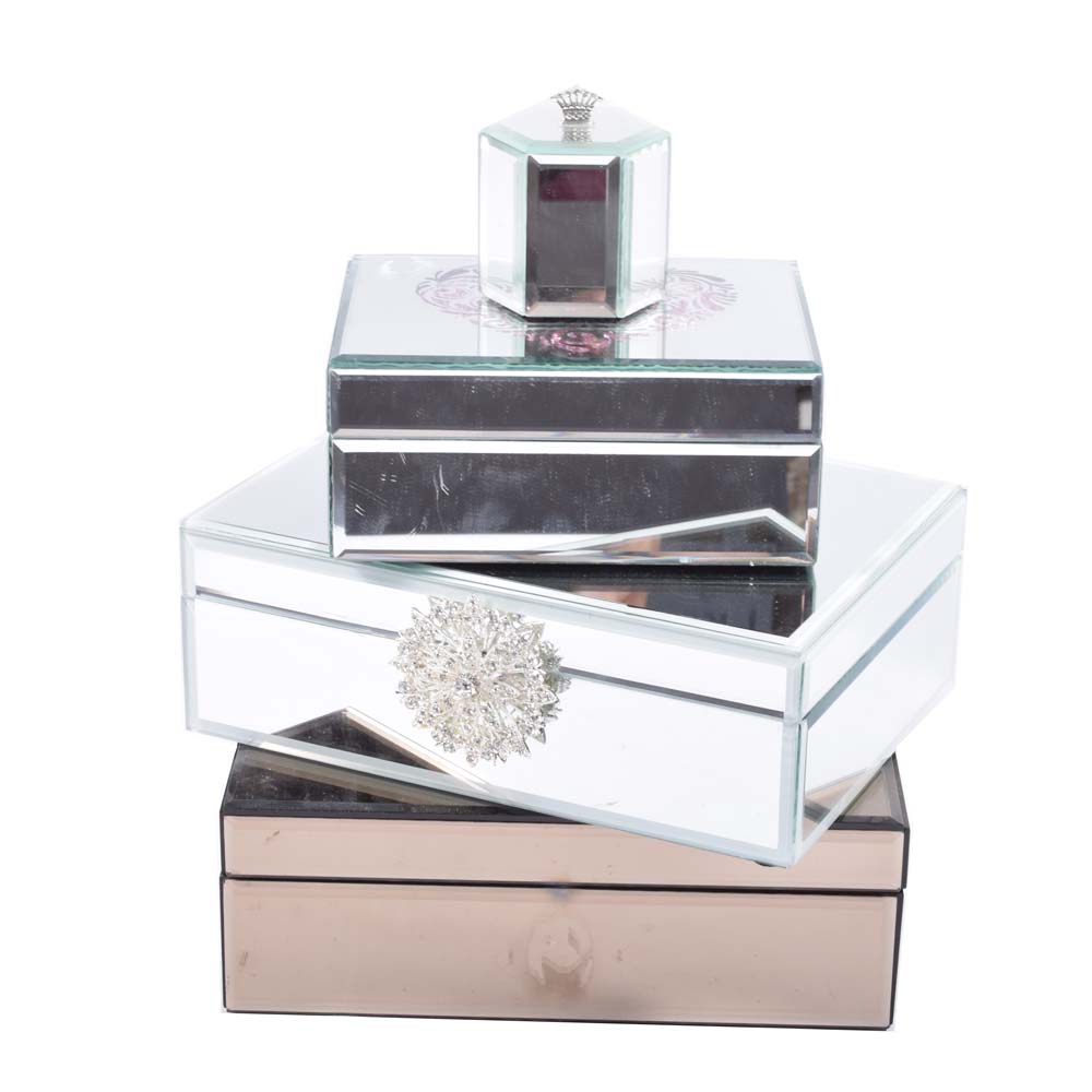 Decorative Mirrored Boxes EBTH