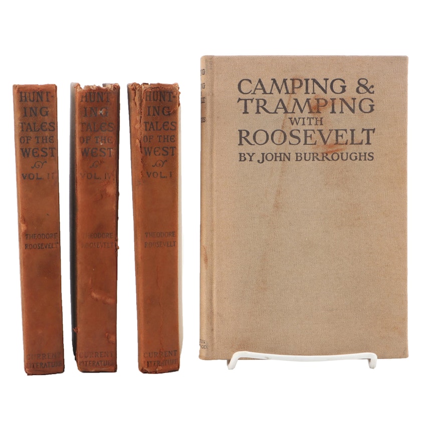 1907 "Hunting Tales of the West", Volumes One -Three , by Theodore Roosevelt